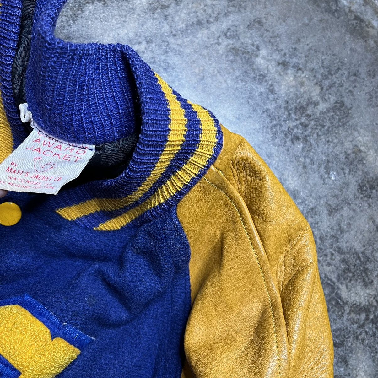 Vintage vintage 60s 70s chain stitch varsity jacket Size US L / EU 52-54 / 3 - 7 Thumbnail