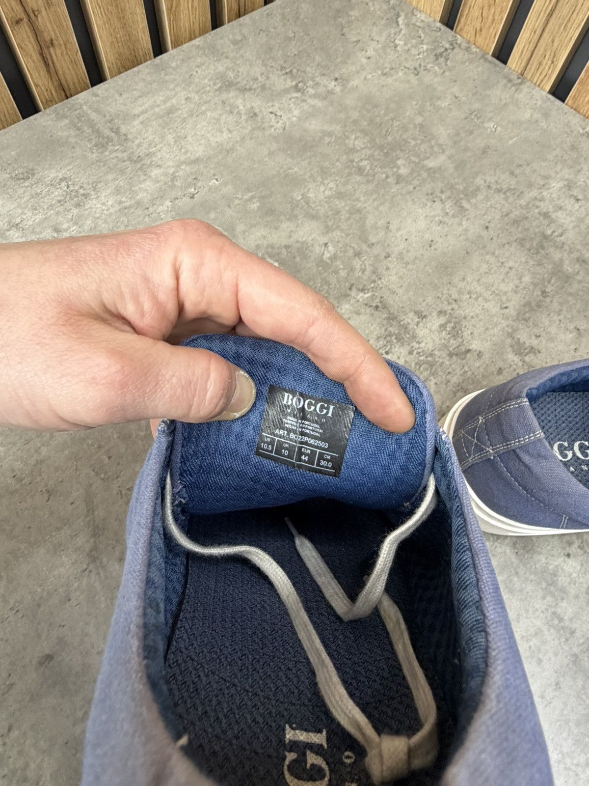 Boggi Boggi Milano Blue Sneaker’s Men’s Size 44 Size US 10.5 / EU 43-44 - 15 Thumbnail