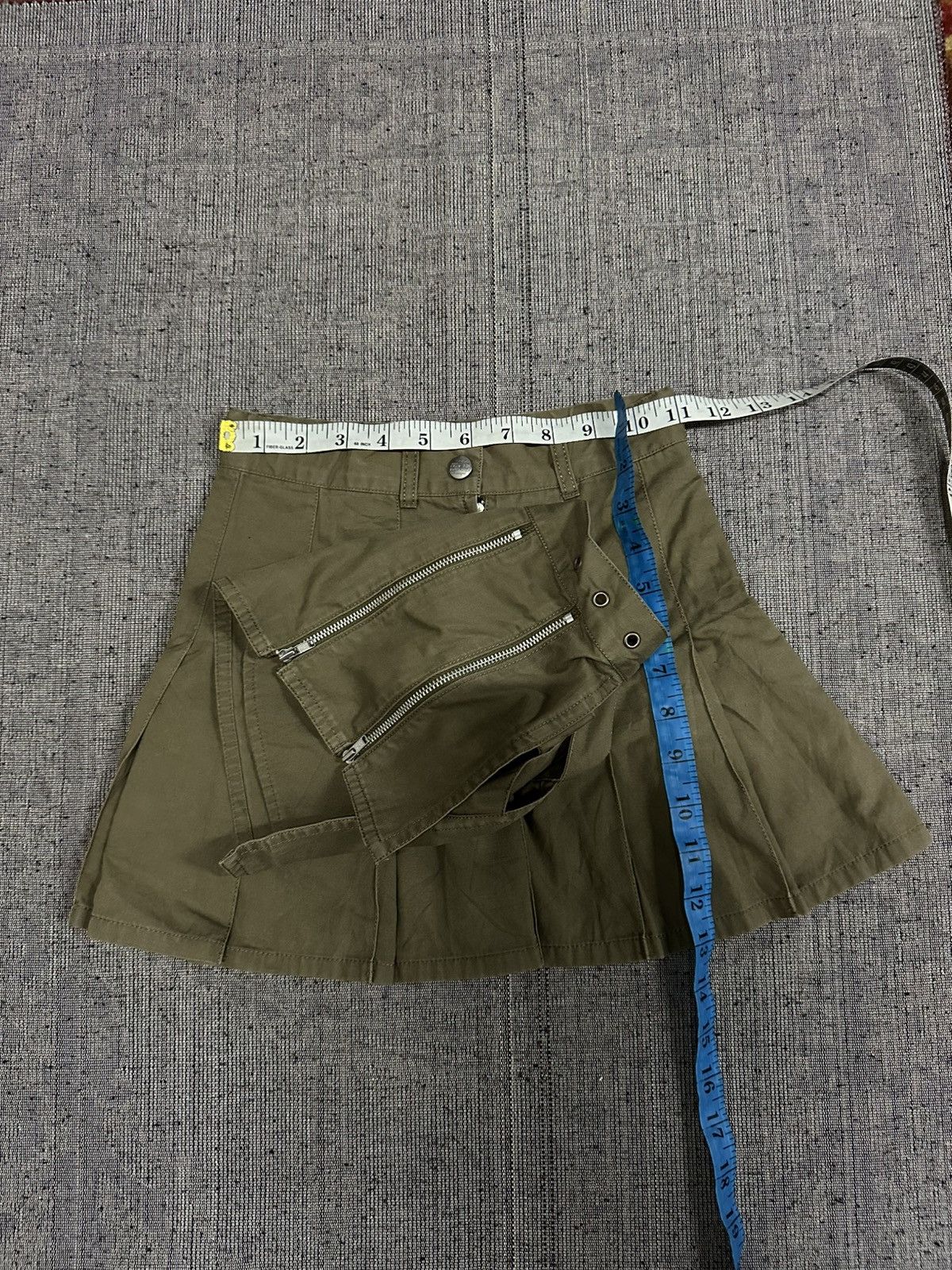 Japanese Brand Vintage BA.TSU Japan Seditionaries Belt Khaki Mini Skirts Size 22" - 10 Thumbnail