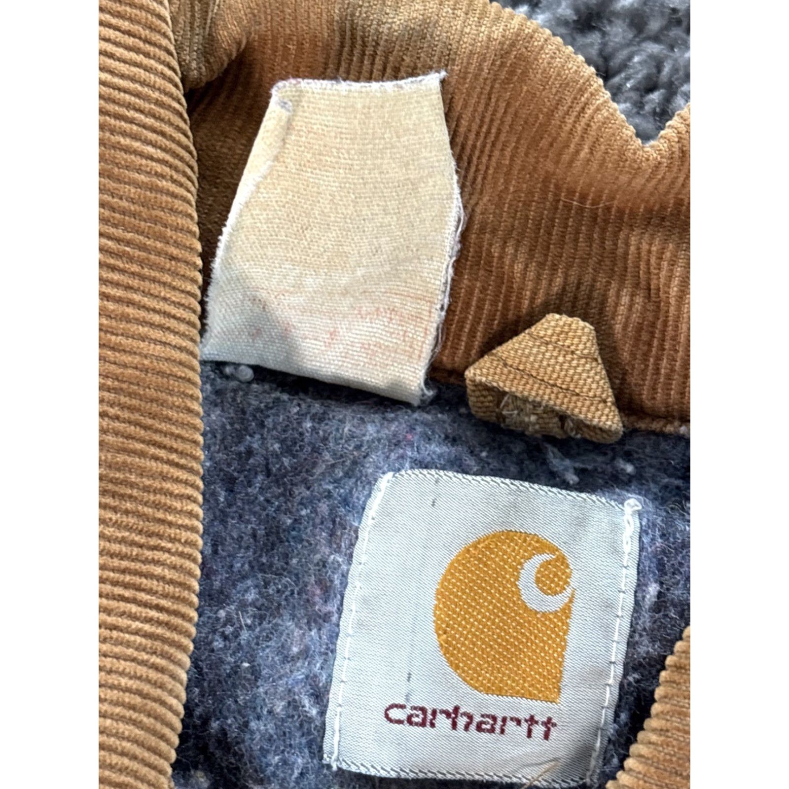 Carhartt VTG Carhartt Jacket Detroit City 80s 90s Workwear USA Wool Lined Canvas Beige Size L Mens Union Made Zipper Logo Short Coat/Outer Jacket/Coat Size US L / EU 52-54 / 3 - 4 Thumbnail