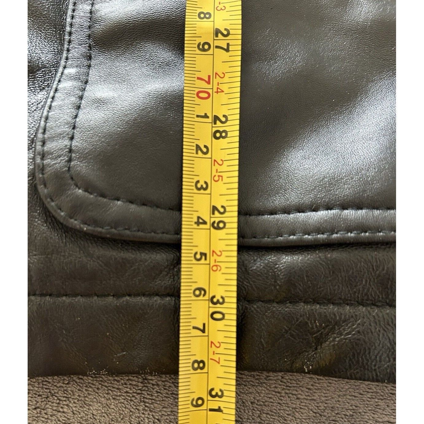 Express Express SIZE 54 Men's black genuine leather winter coat clas Size US L / EU 52-54 / 3 - 15 Thumbnail