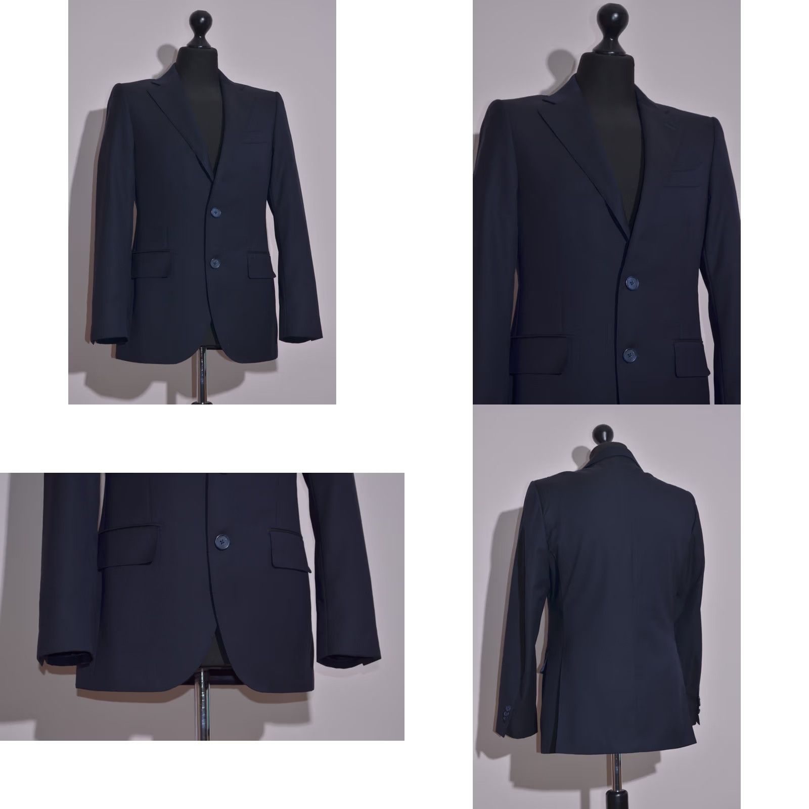 Suitsupply Suitsupply Suit 2 Piece Navy Wool VBC 1663 La Spalla Super 110s Navy Wool Suit 2pc Size 46R Mens Size 46R - 8 Thumbnail
