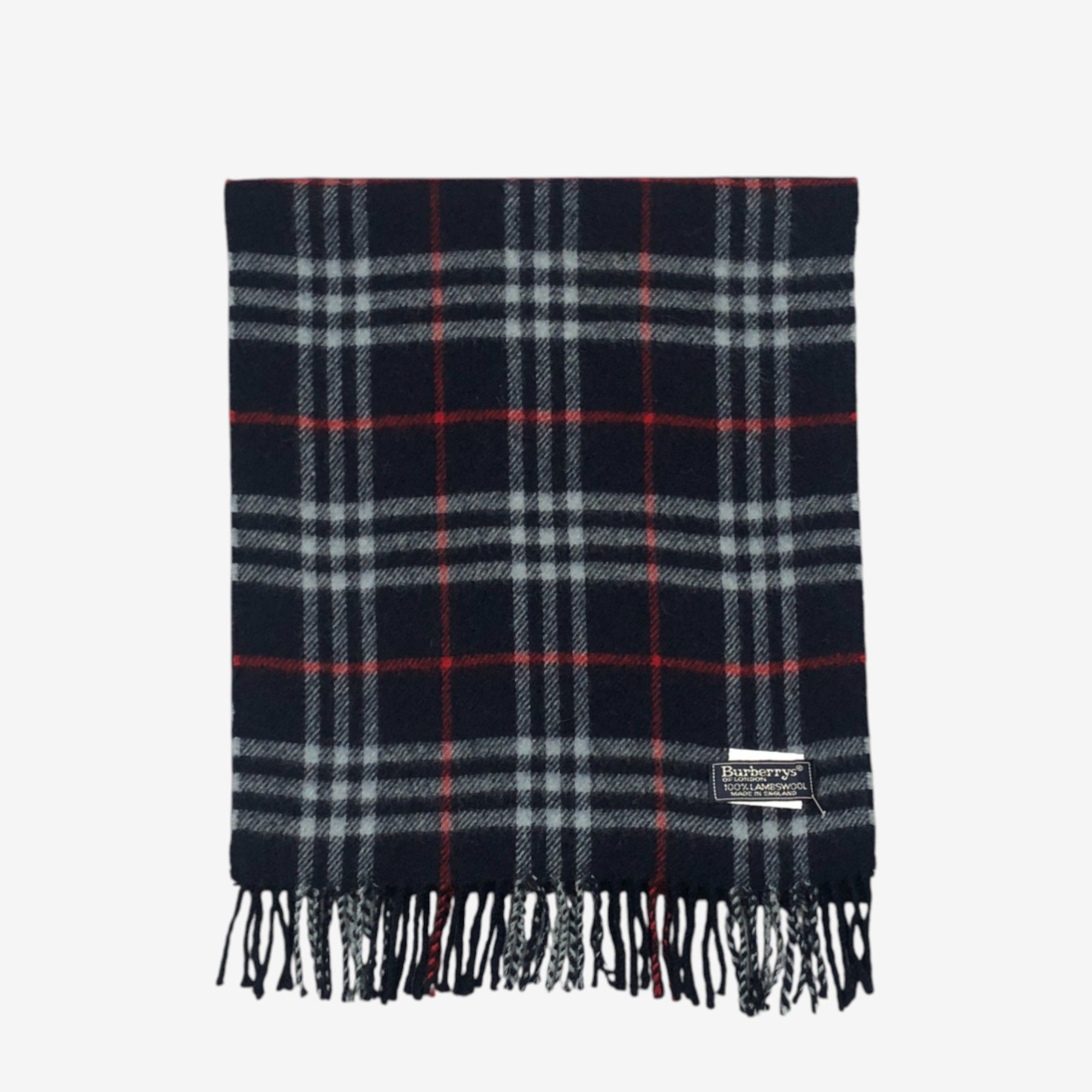 Burberry Vintage Burberry Scarf Muffler Wool Winter Check Scarves Size ONE SIZE - 2 Thumbnail