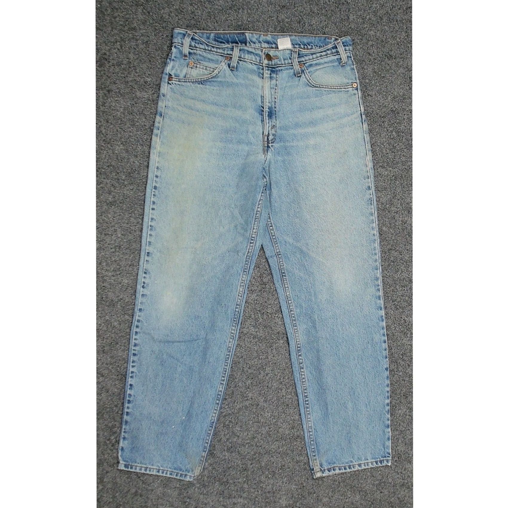 Levi's VINTAGE Levis 550 Jeans Orange Tab Stonewash Faded Relaxed Mens 34x31 Size US 34 / EU 50 - 3 Thumbnail