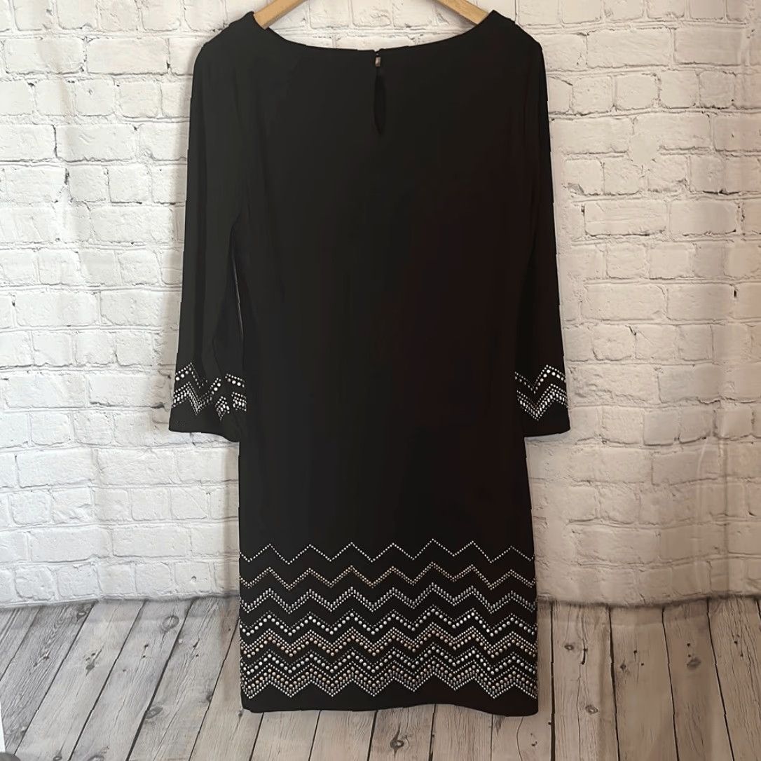 White House Black Market White House Black Market Black dress 3/4 Length sleeve size Medium Size M / US 6-8 / IT 42-44 - 4 Thumbnail