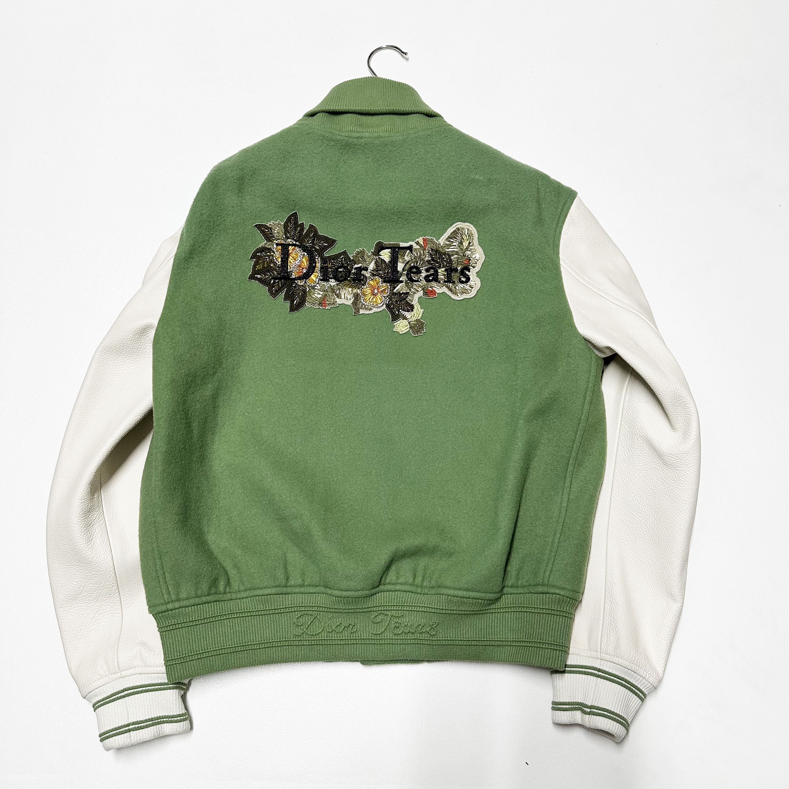 DENIM TEARS × Dior Prada mens L large leather re-nylon black varsity jacket Size US S / EU 44-46 / 1 - 2 Thumbnail