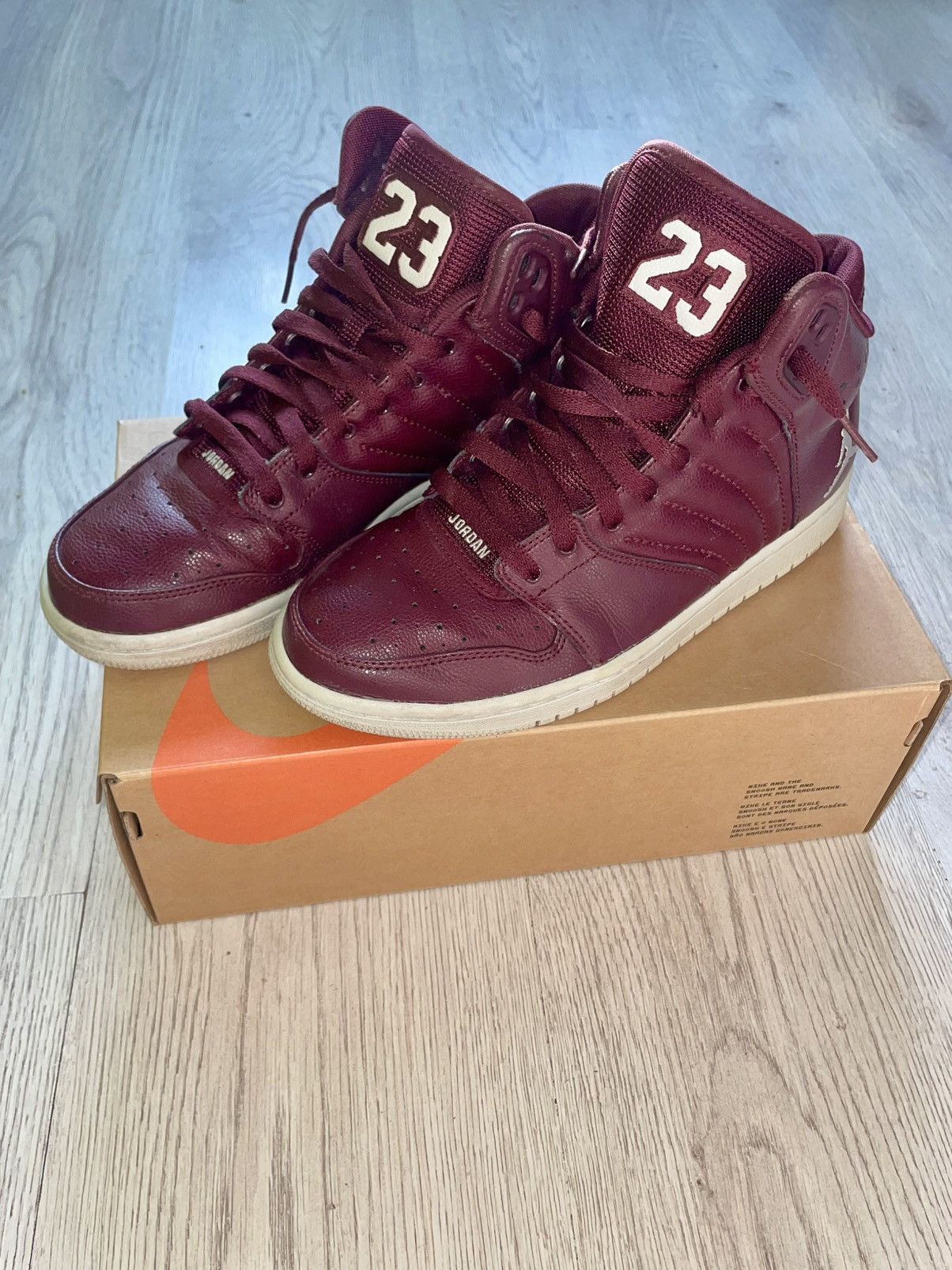 Jordan Brand × Nike Air Jordan 1 Flight 4 Night Maroon Sneakers Size US 7.5 / EU 40-41 - 1 Thumbnail