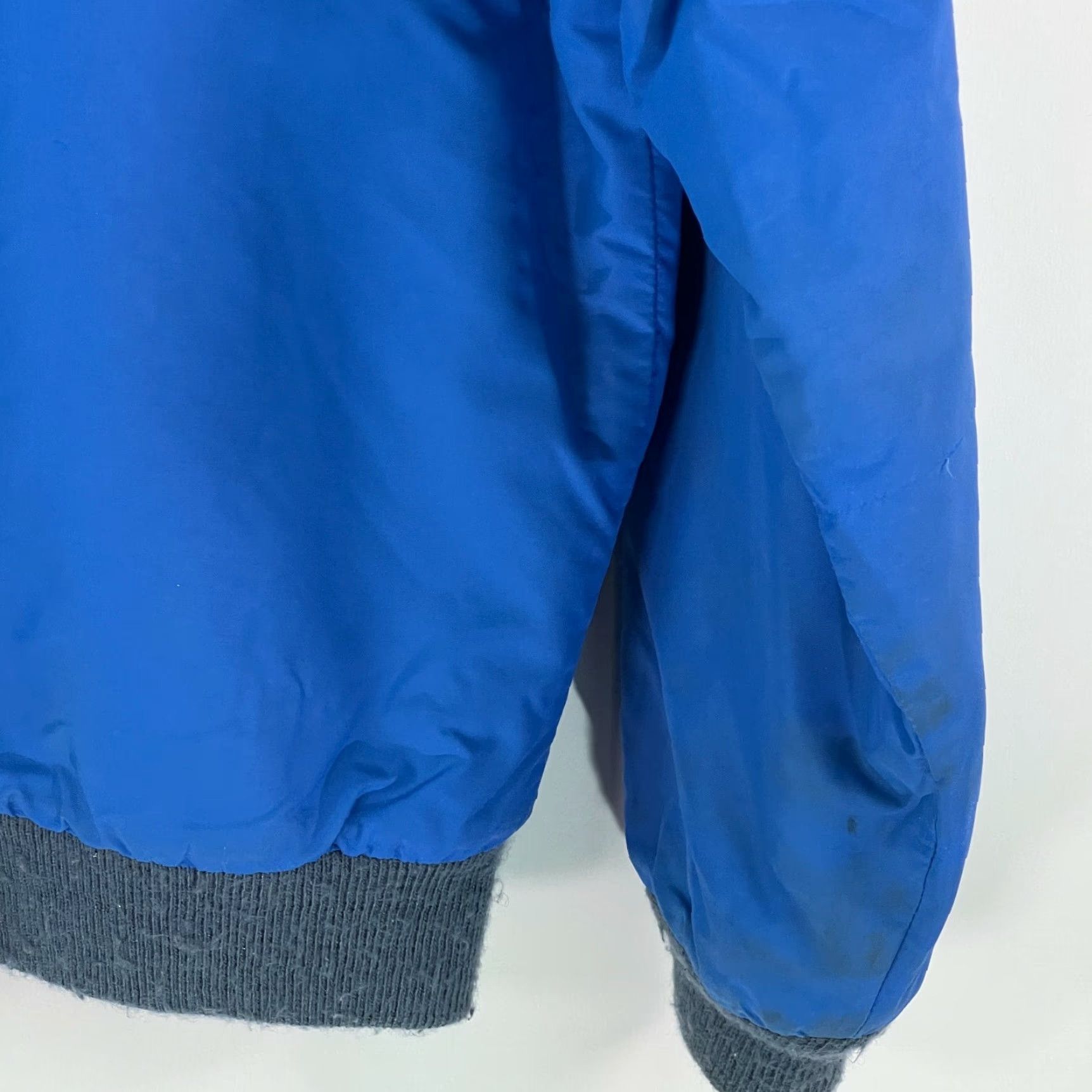 Vintage L.L. Bean Womens Bomber Jacket Blue Long Sleeves Fleece Lined Size M Size M / US 6-8 / IT 42-44 - 5 Thumbnail