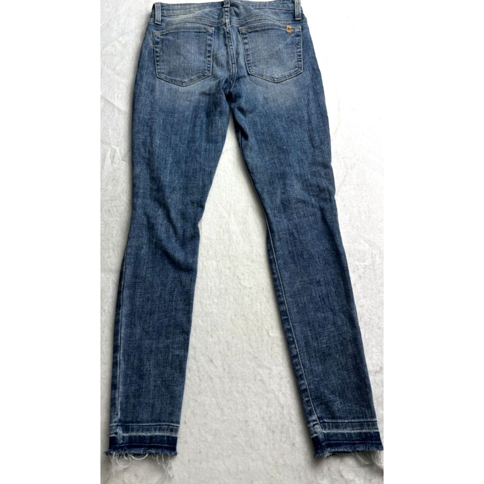Vintage Joes Jeans Skinny Ankle Blue Denim Distressed Raw Hem Stretch Womens 26 (28x28) Size 26" / US 2 / IT 38 - 5 Thumbnail