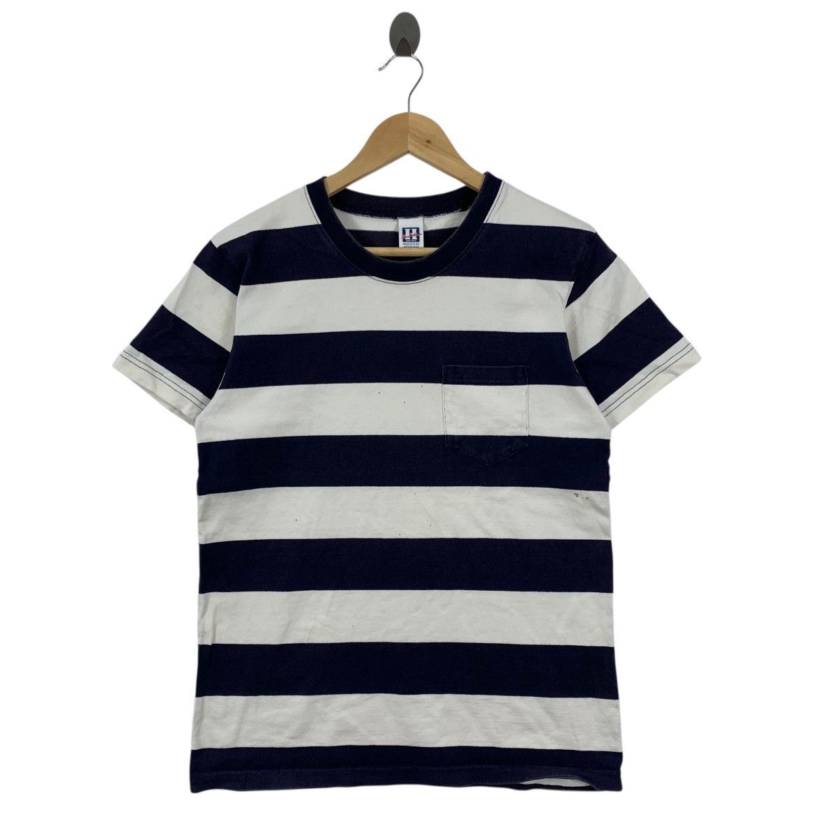 Japanese Brand HOUSTON INC Japanese Brand Stripes Short Sleeve Tshirt Size US M / EU 48-50 / 2 - 1 Thumbnail