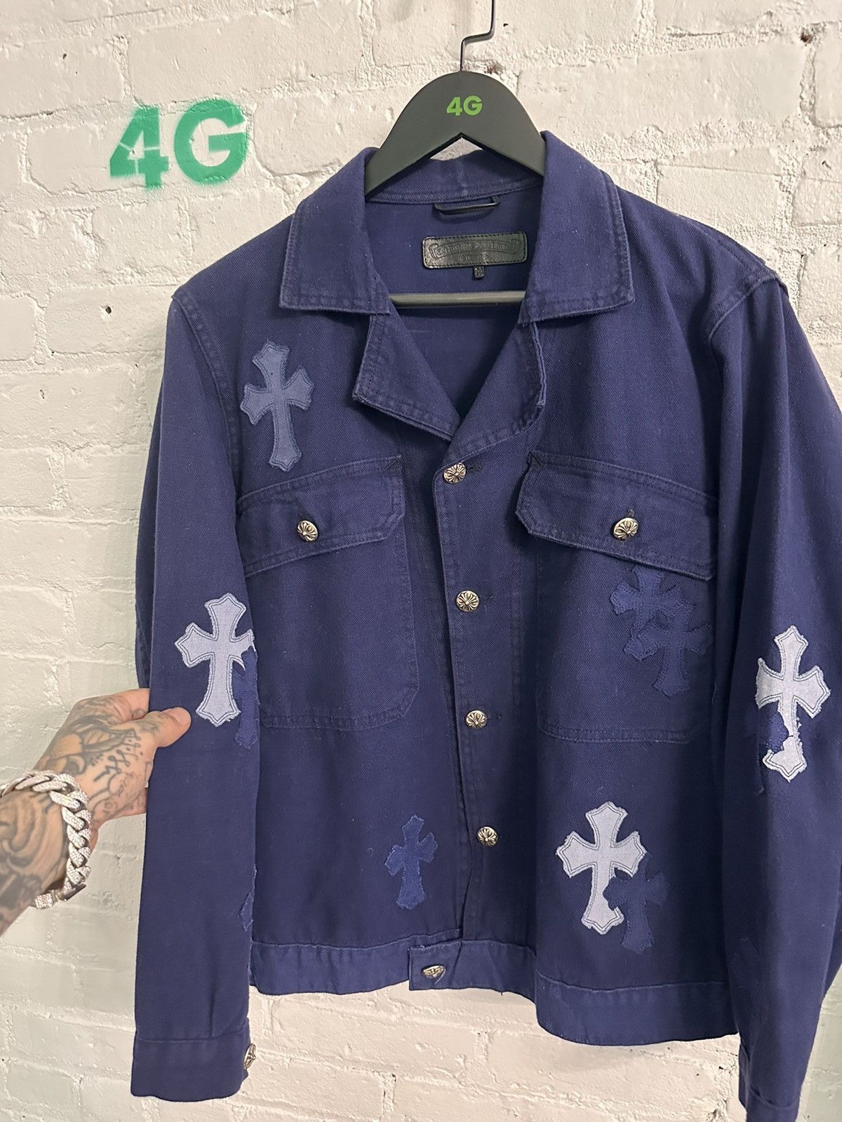 Chrome Hearts CHROME HEARTS NEW CROSS PATCH JACKET Size US M / EU 48-50 / 2 - 4 Thumbnail
