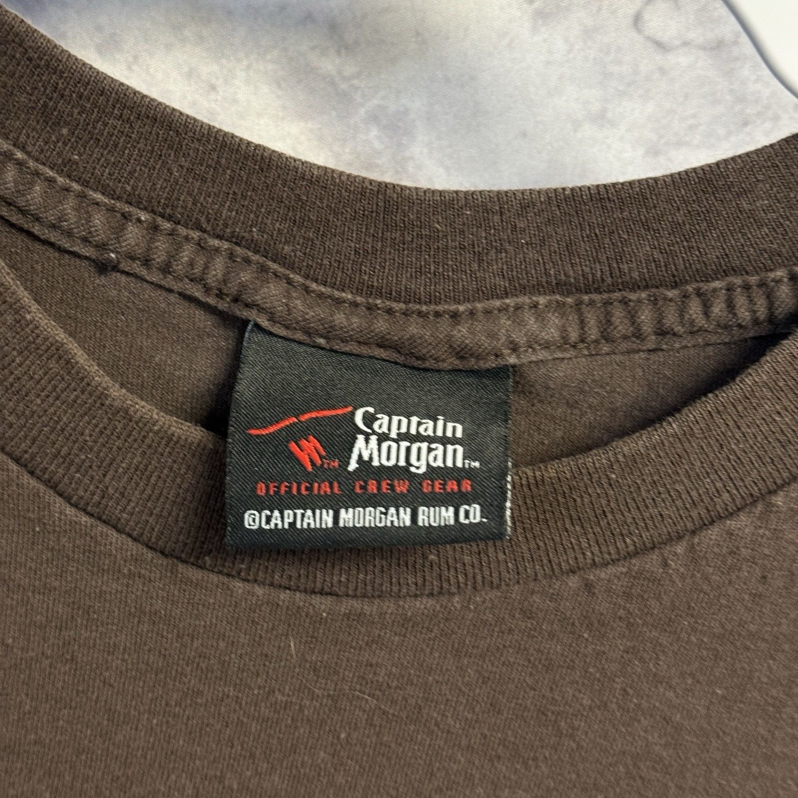 Vintage Vintage Captain Morgan Rum T Shirt Mens 2XL Brown Treasure M Size US XXL / EU 58 / 5 - 3 Thumbnail