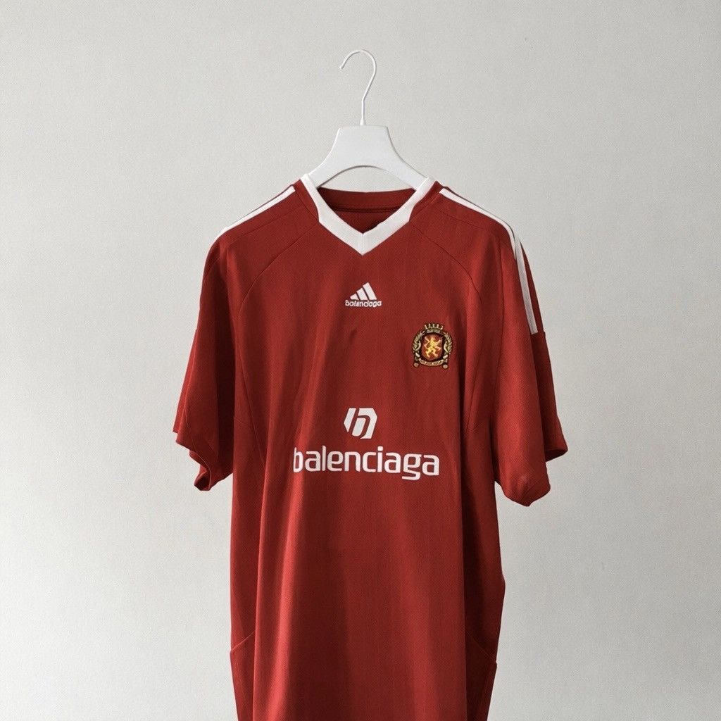 Balenciaga BALENCIAGA X ADIDAS Oversized Soccer Jersey Size US M / EU 48-50 / 2 - 1 Thumbnail