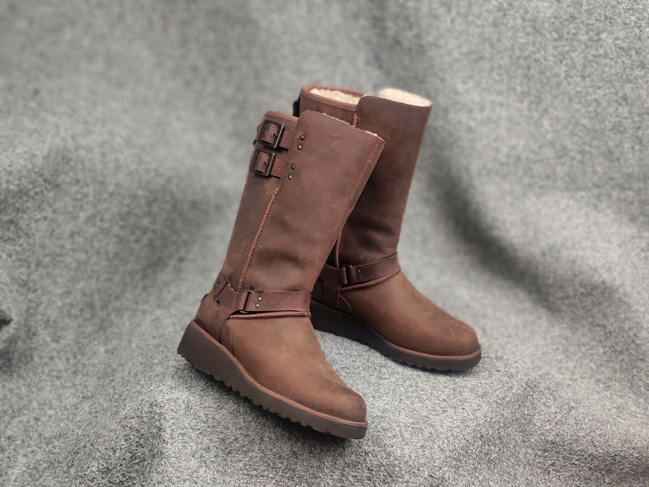 Ugg UGG Jasper Waterproof Leather Winter Fur-lined buckles Boots Size US 6 / IT 36 - 18 Thumbnail
