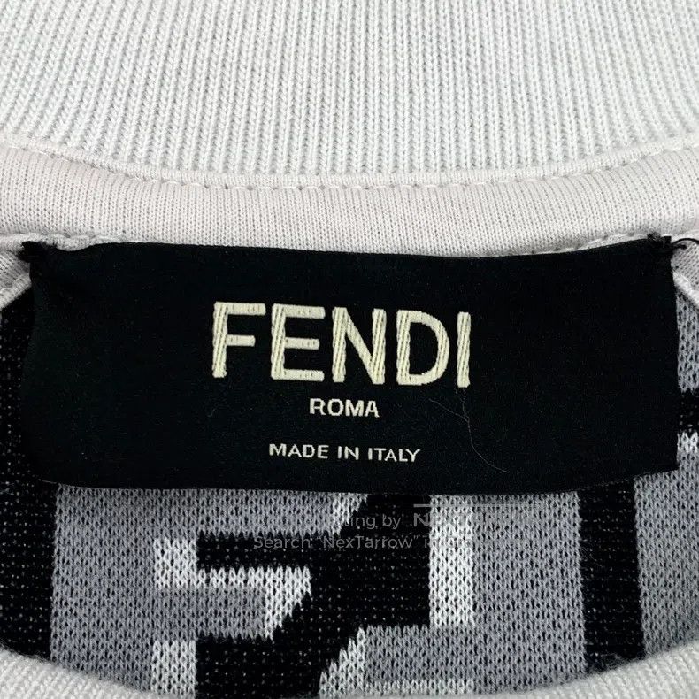 Fendi Fendi White side logo letter inlay round neck long sleeve Size US XS / EU 42 / 0 - 6 Thumbnail
