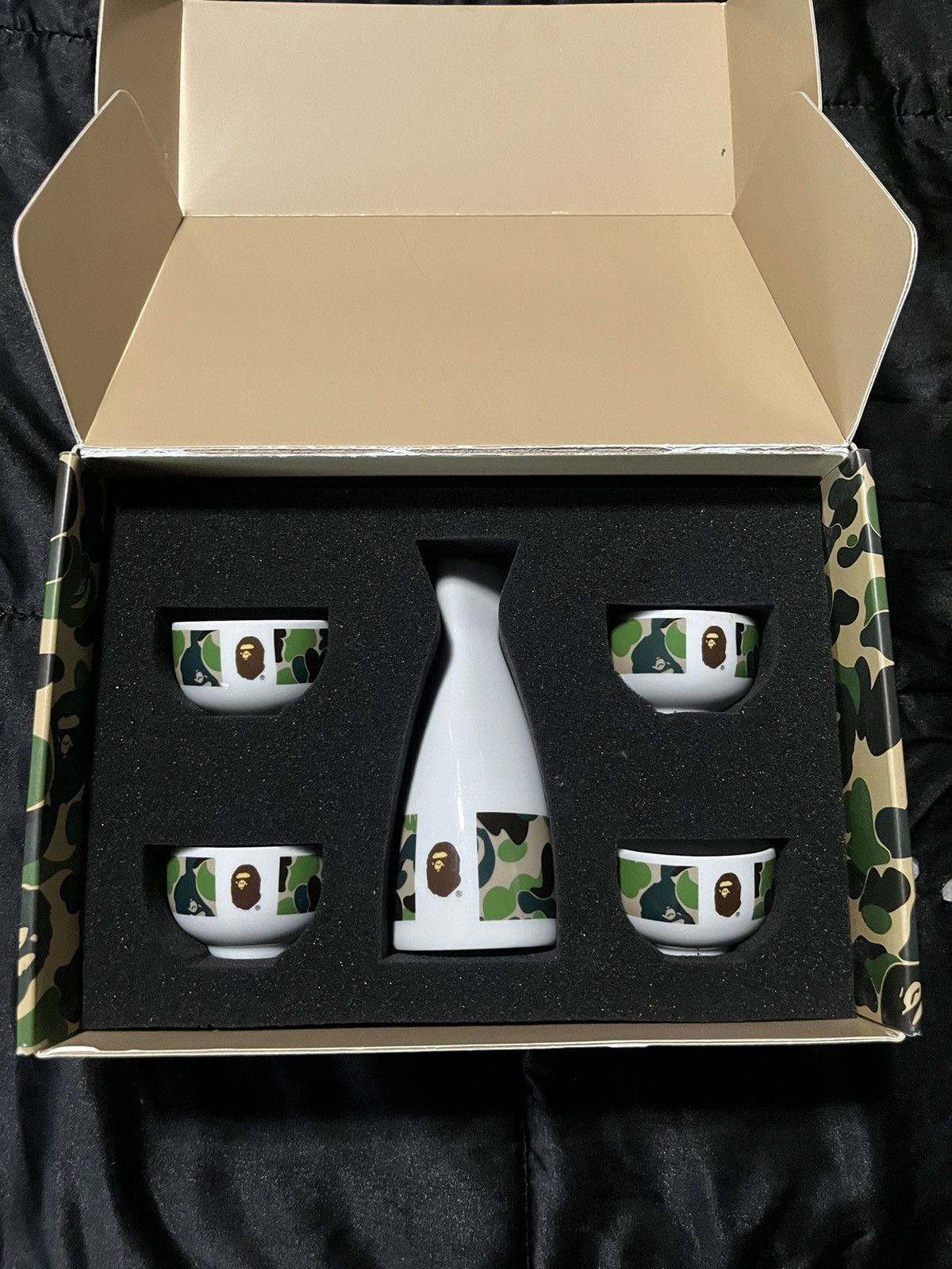 image of Bape Sake Set in Green, Men's