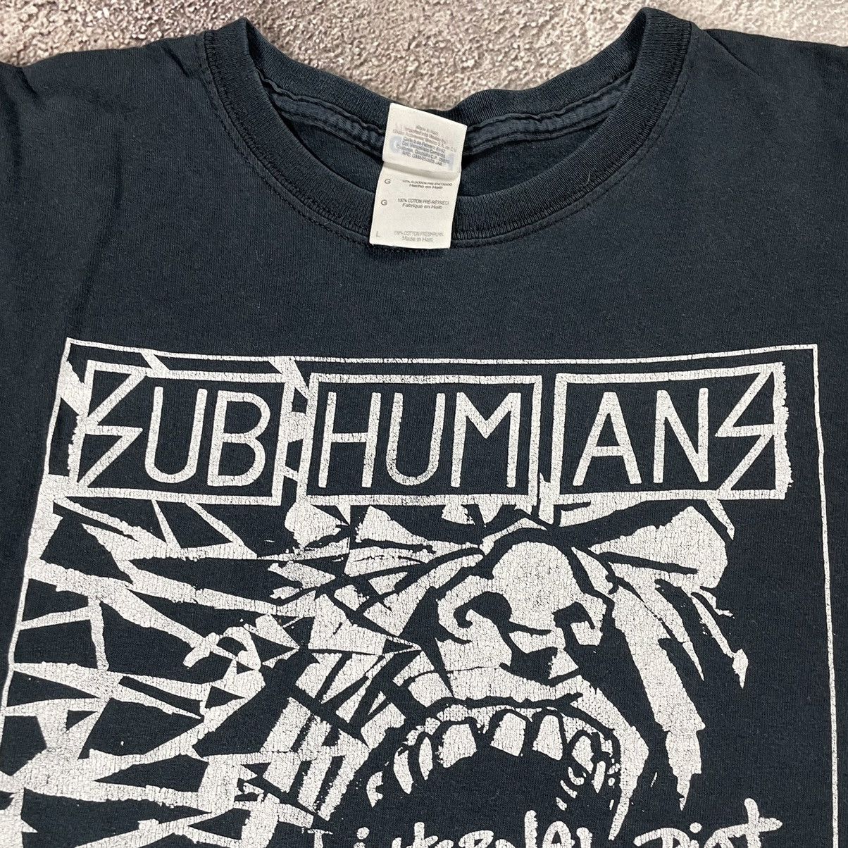Vintage Vintage 90s Graphic Tee Horror Abstract Punk Streetwear L Size US L / EU 52-54 / 3 - 6 Thumbnail