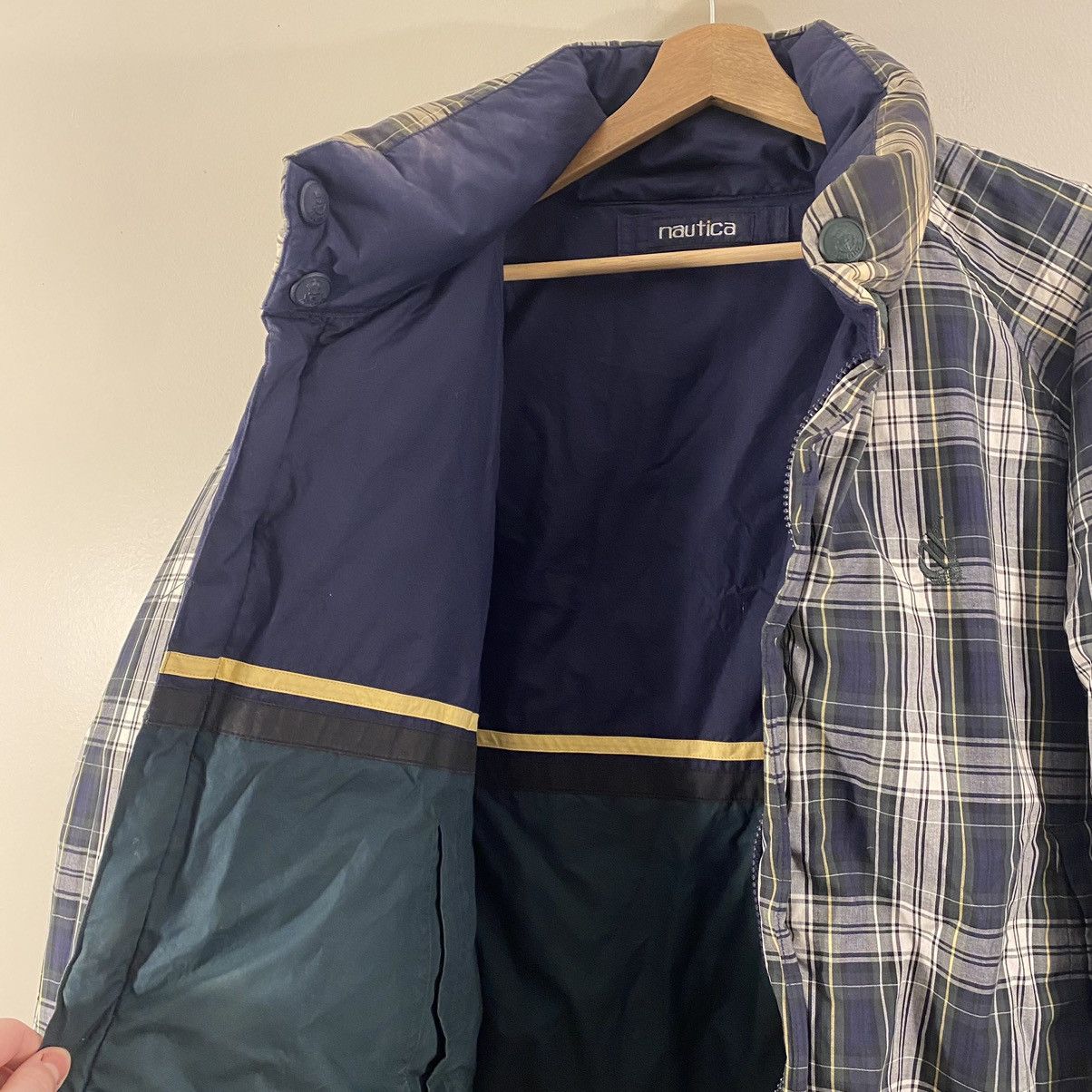 Nautica × Vintage Vintage 90s Nautica Reversible Goose Down Puffer Jacket Size US L / EU 52-54 / 3 - 4 Thumbnail