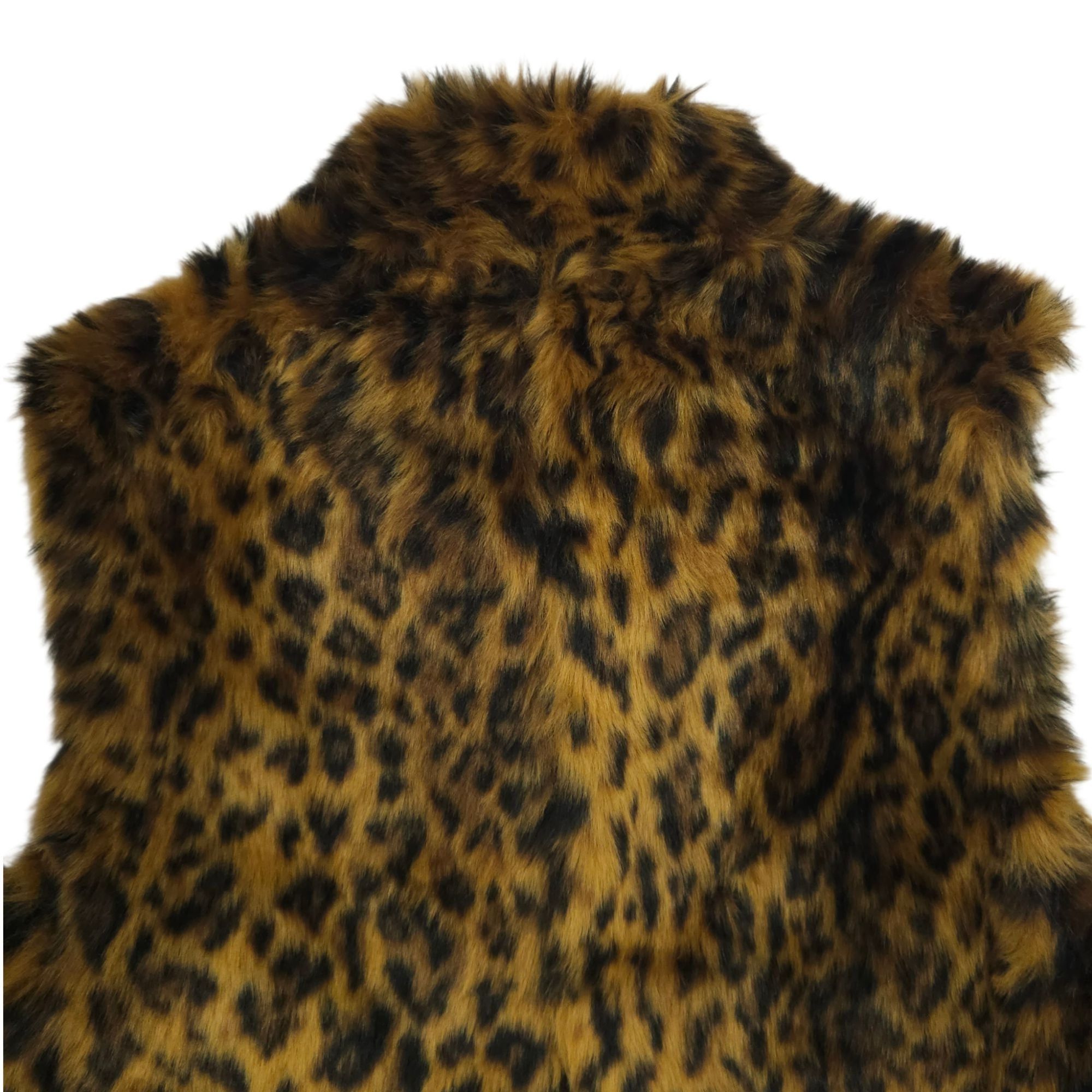 J.Crew J.Crew Faux Leopard Fur Vest Size L Animal Print Zip Front Size L / US 10 / IT 46 - 11 Thumbnail