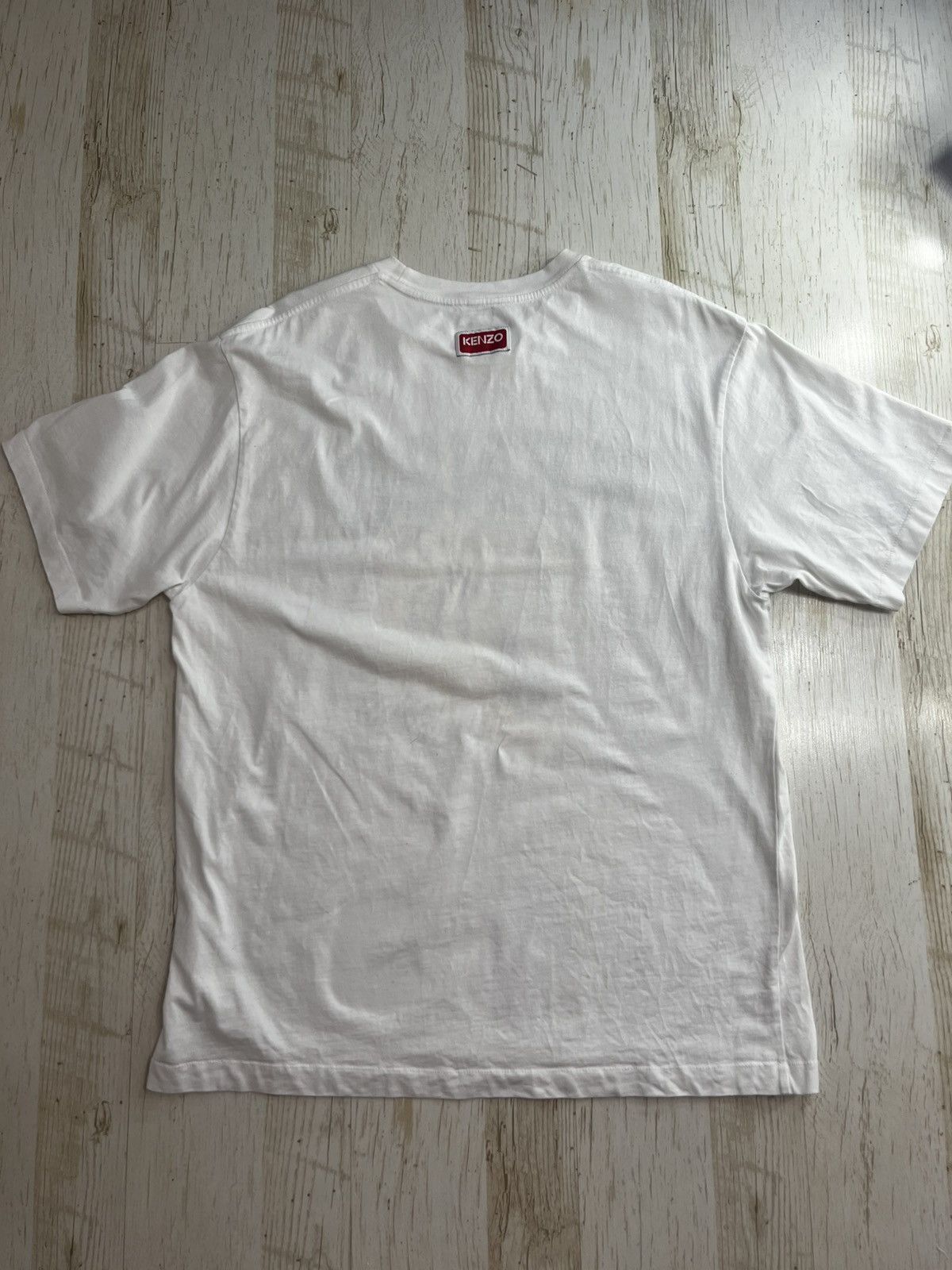 Kenzo Kenzo Tiger White Oversized T-Shirt Size M Cotton Tee Size US M / EU 48-50 / 2 - 8 Thumbnail