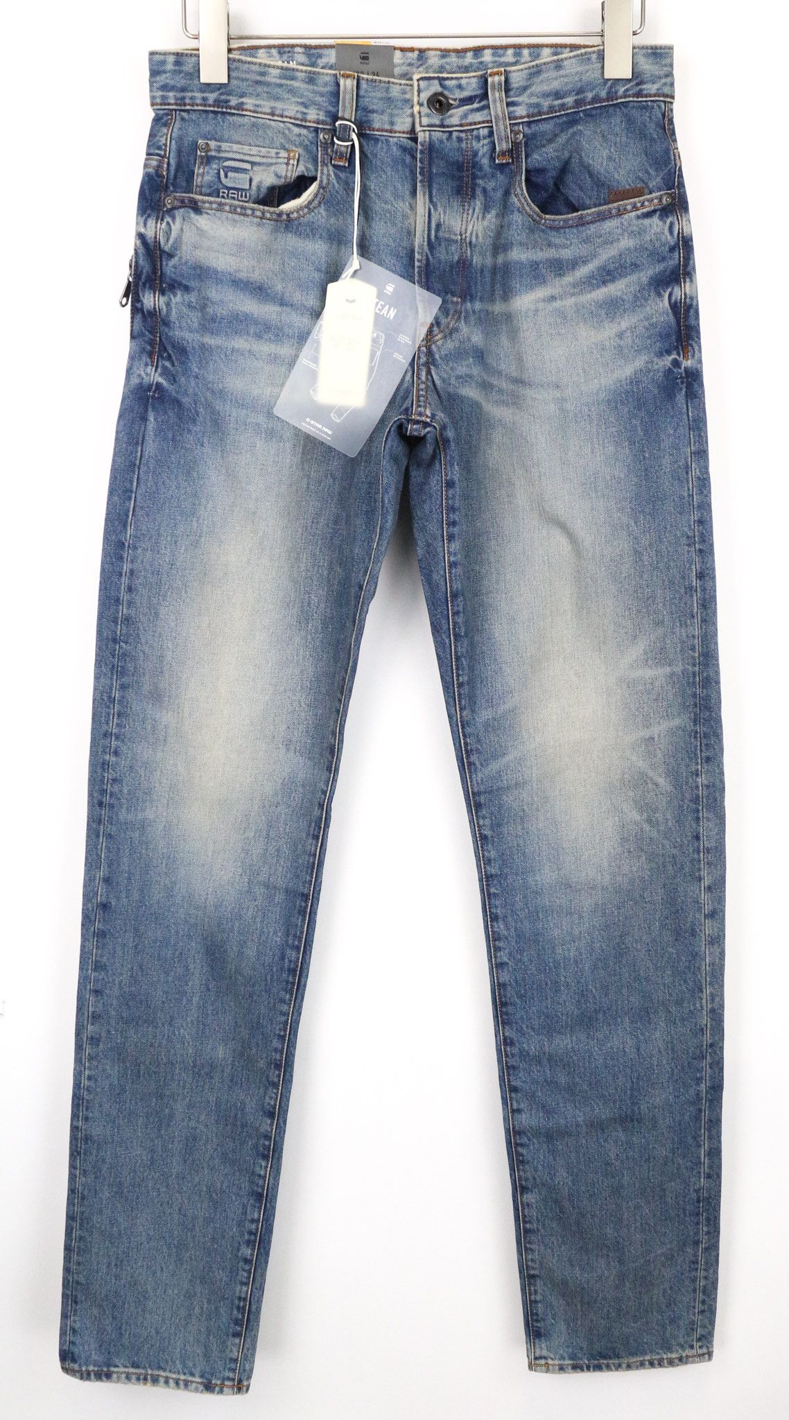 G-Star STEAN W29/L34 Washed Blue Cotton Jeans 74803 Size US 29 - 1 Thumbnail
