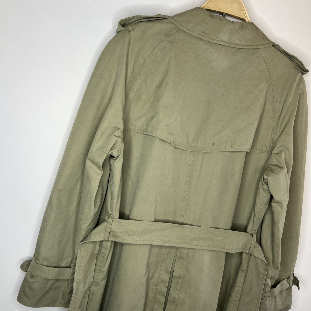 Burberry × Designer × Vintage Vintage Burberry Trench Coat 90s Nova Check Beige Belted Size US M / EU 48-50 / 2 - 13 Thumbnail