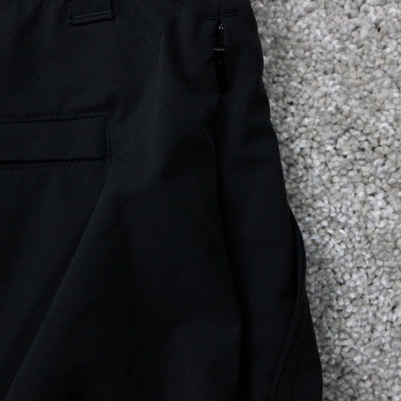 Orvis Orvis Mens 32 Black Belted Cargo Polyester Zip Pocket 9" Inseam Shorts Size US 32 / EU 48 - 7 Thumbnail