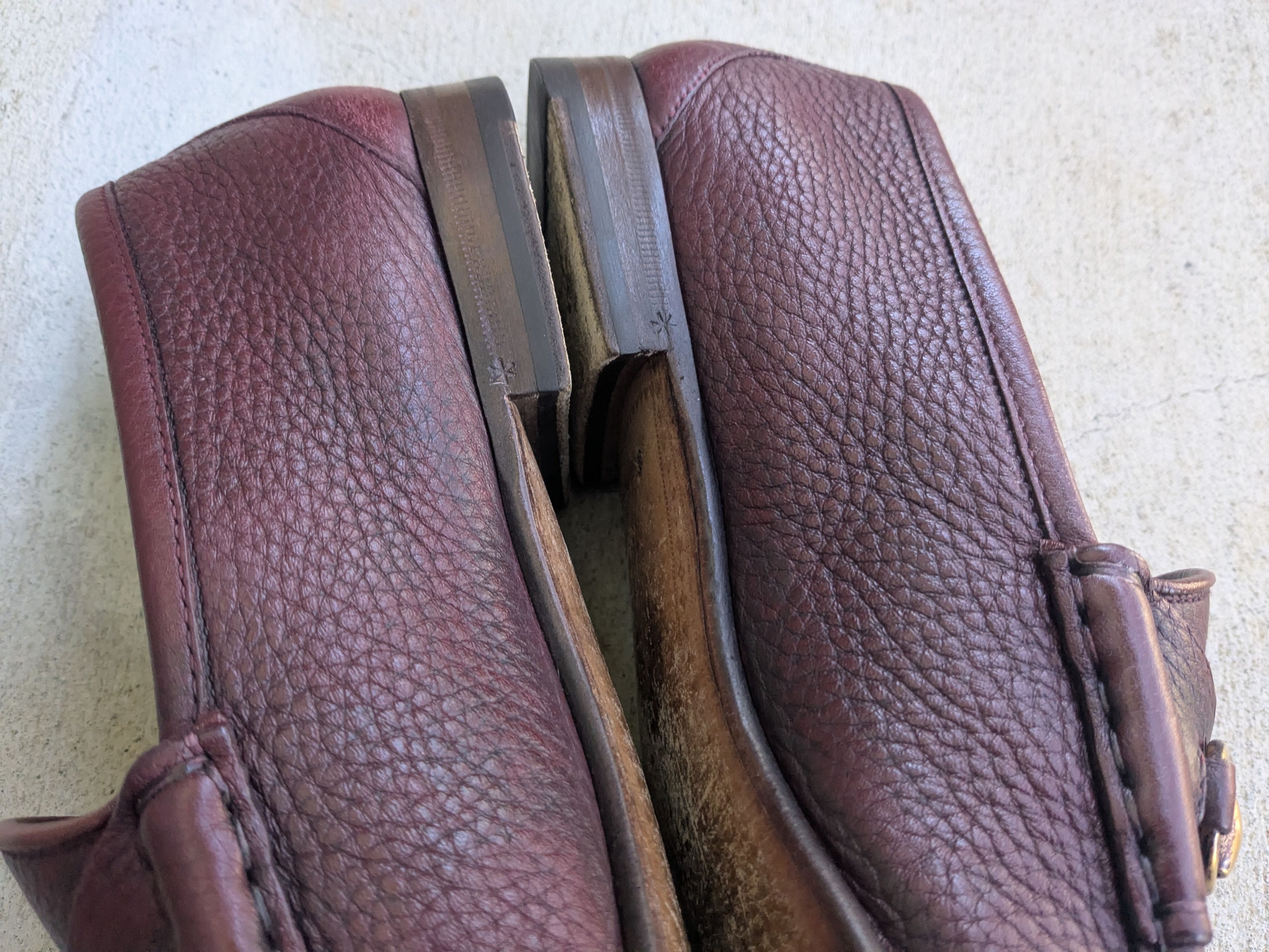 Gucci Gucci Horsebit Loafers Burgundy Leather 10.5 Snaffle Gold Size US 10.5 / EU 43-44 - 7 Thumbnail
