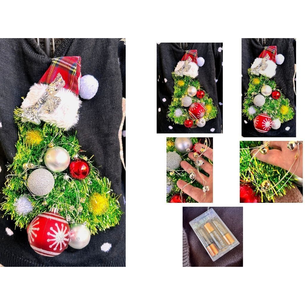 Vintage VTG No Boundaries Ugly Christmas Sweater Juniors Large n Size L / US 10 / IT 46 - 11 Thumbnail