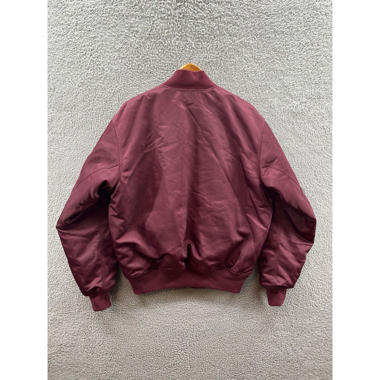 Nike Jordan Statement Varsity Jacket DQ7344-680 Cherrywood Red Size US M / EU 48-50 / 2 - 2 Thumbnail