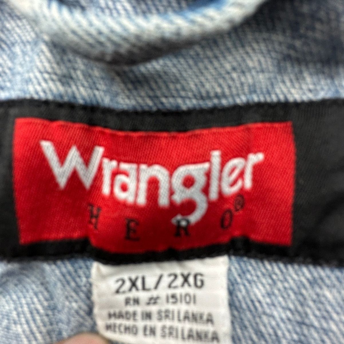 Wrangler Vintage Wrangler Hero Denim Jean Trucker Jacket Mens 2XL Size US XL / EU 56 / 4 - 2 Thumbnail