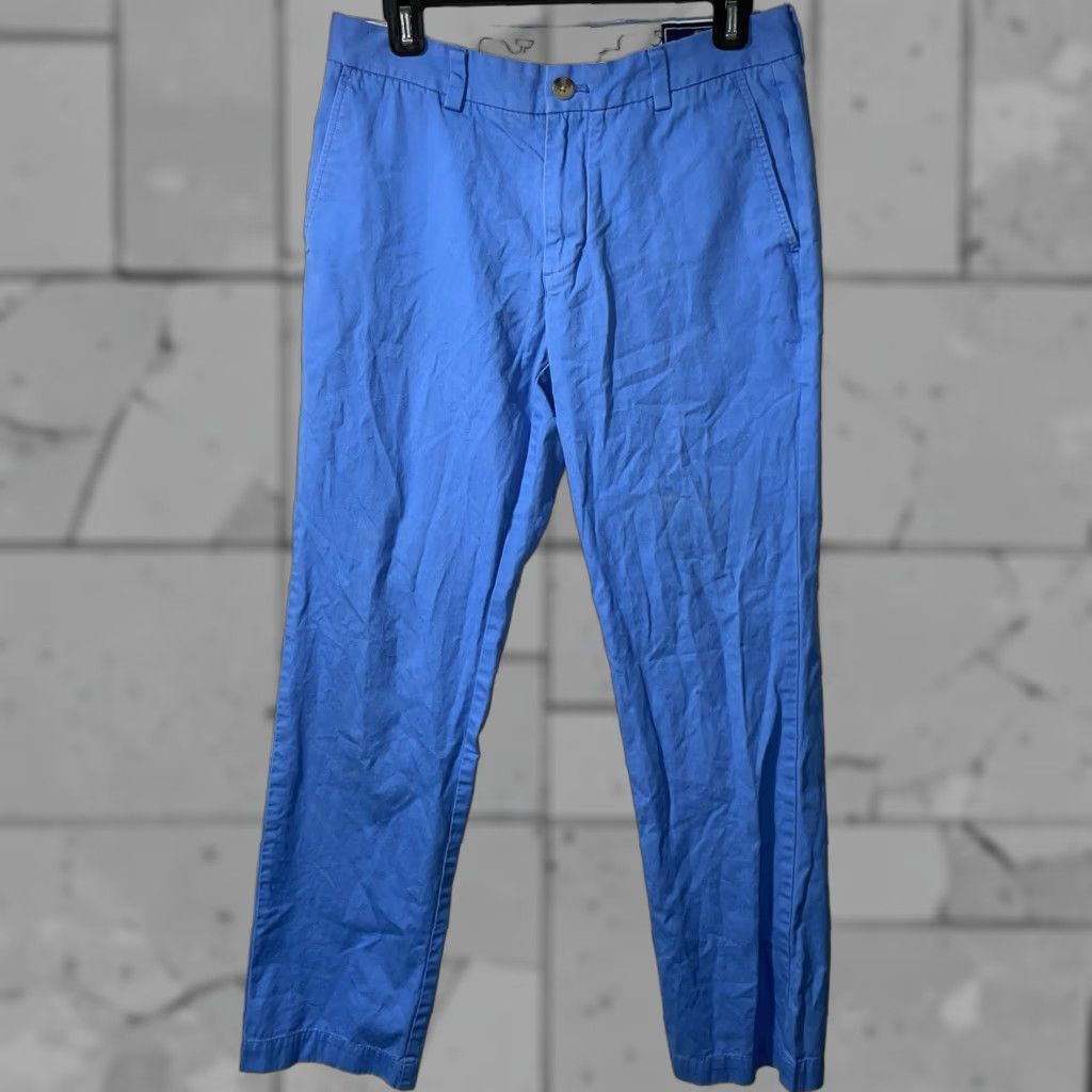 Vineyard Vines VINEYARD VINES Chino Pants Men 30x32 Blue Cotton Casual Size US 30 / EU 46 - 1 Thumbnail