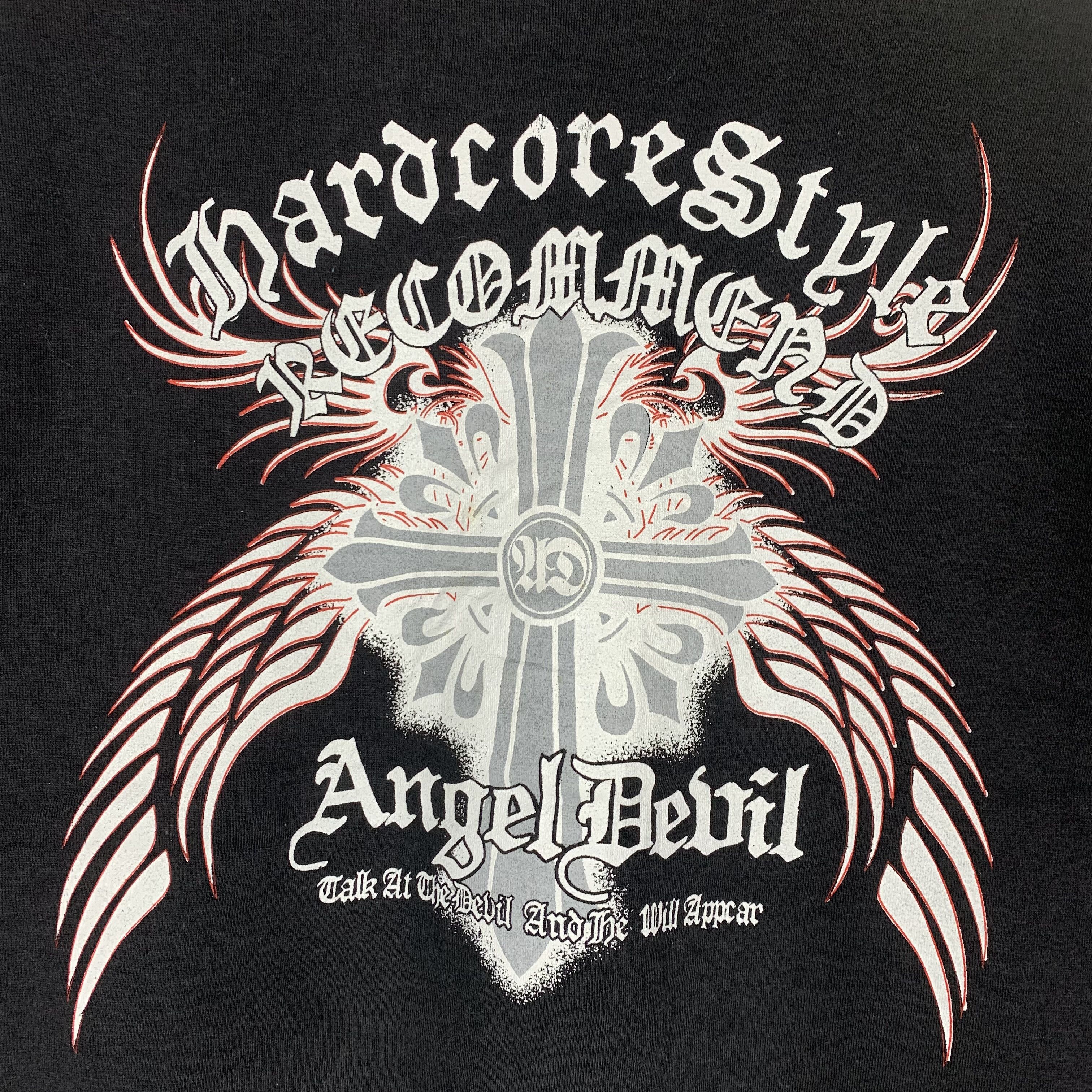Japanese Brand Angel Devil Hardcore Style Tribal Cross Sweatshirt Crewneck Size US L / EU 52-54 / 3 - 2 Thumbnail