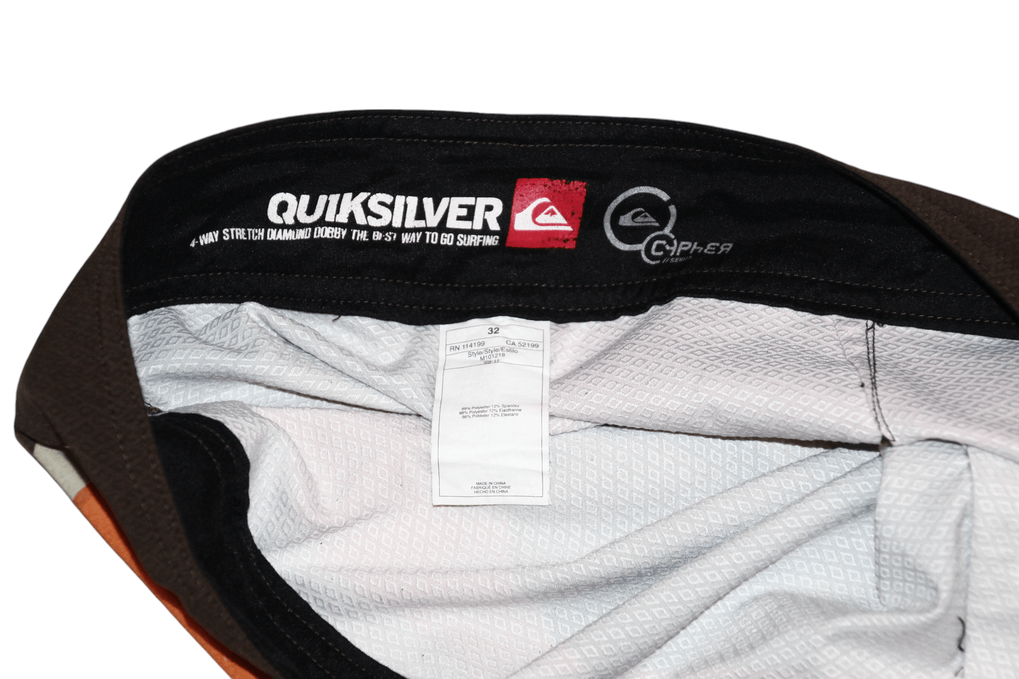 Quiksilver Quiksilver Cypher Series Surfsilk fabric board shorts Size US 32 / EU 48 - 5 Thumbnail