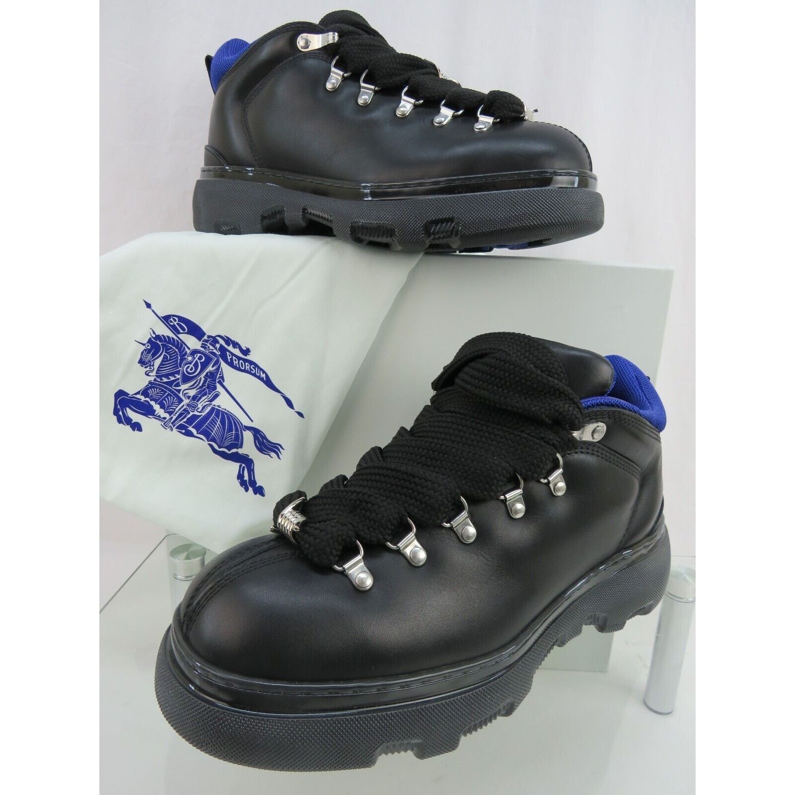 Burberry BURBERRY TREK BLACK LEATHER LACE HIKING BOOTS US 13 46 ITL Size US 13 / EU 46 - 7 Thumbnail