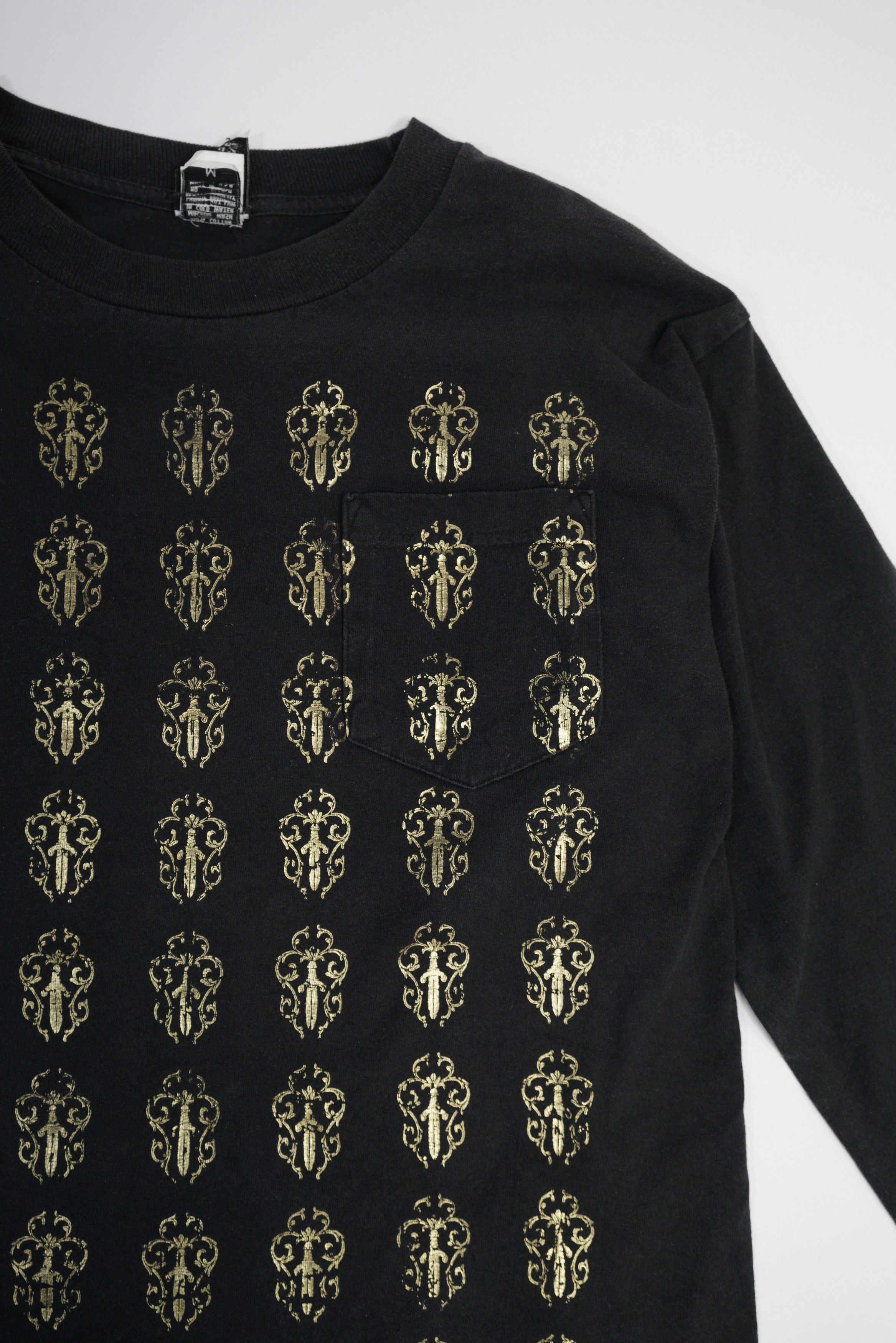 Chrome Hearts Chrome Hearts Vintage Gold Multi Dagger Logo Longsleeve Size US M / EU 48-50 / 2 - 5 Thumbnail