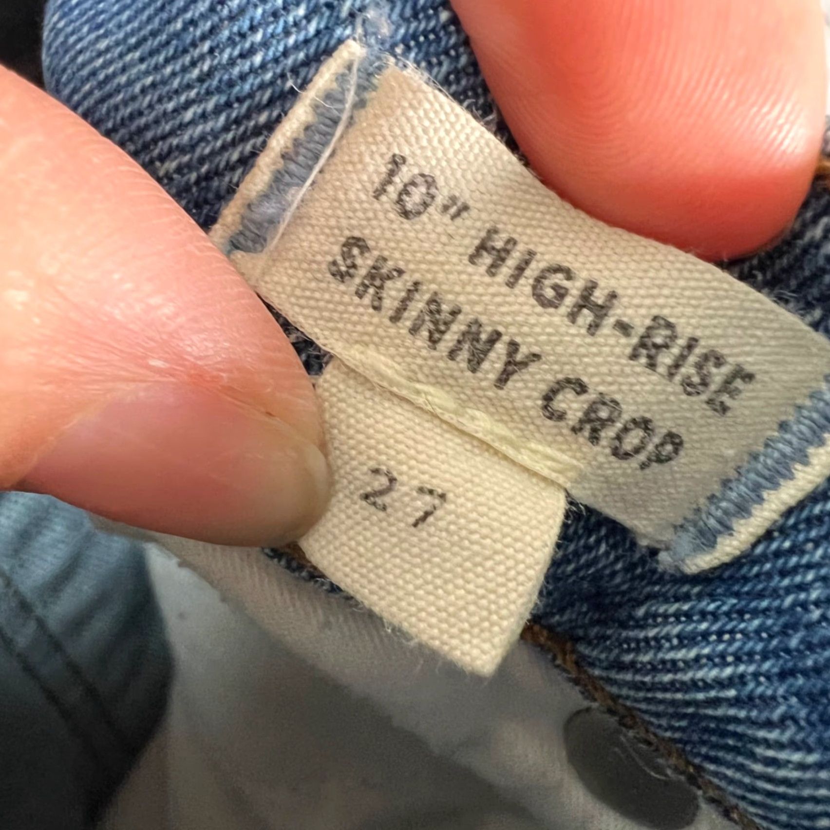 Madewell Madewell Jeans Skinny Crop High-Rise Light Wash Denim 27 Womens Adult Medium Blue Size 27" / US 4 / IT 40 - 4 Thumbnail