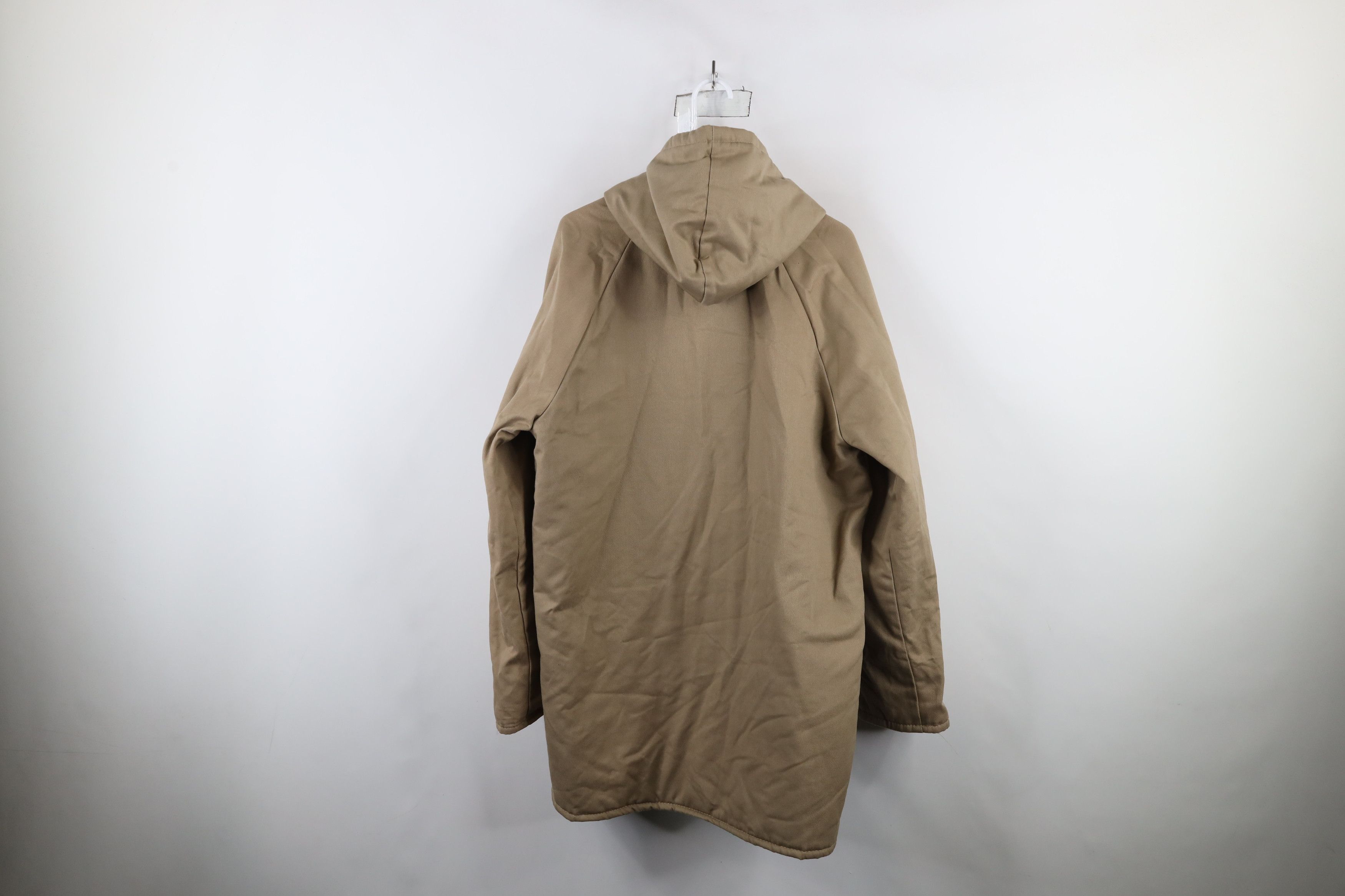 Vintage Vintage 90s Streetwear Hook and Loop Hooded Parka Jacket Size US L / EU 52-54 / 3 - 10 Thumbnail