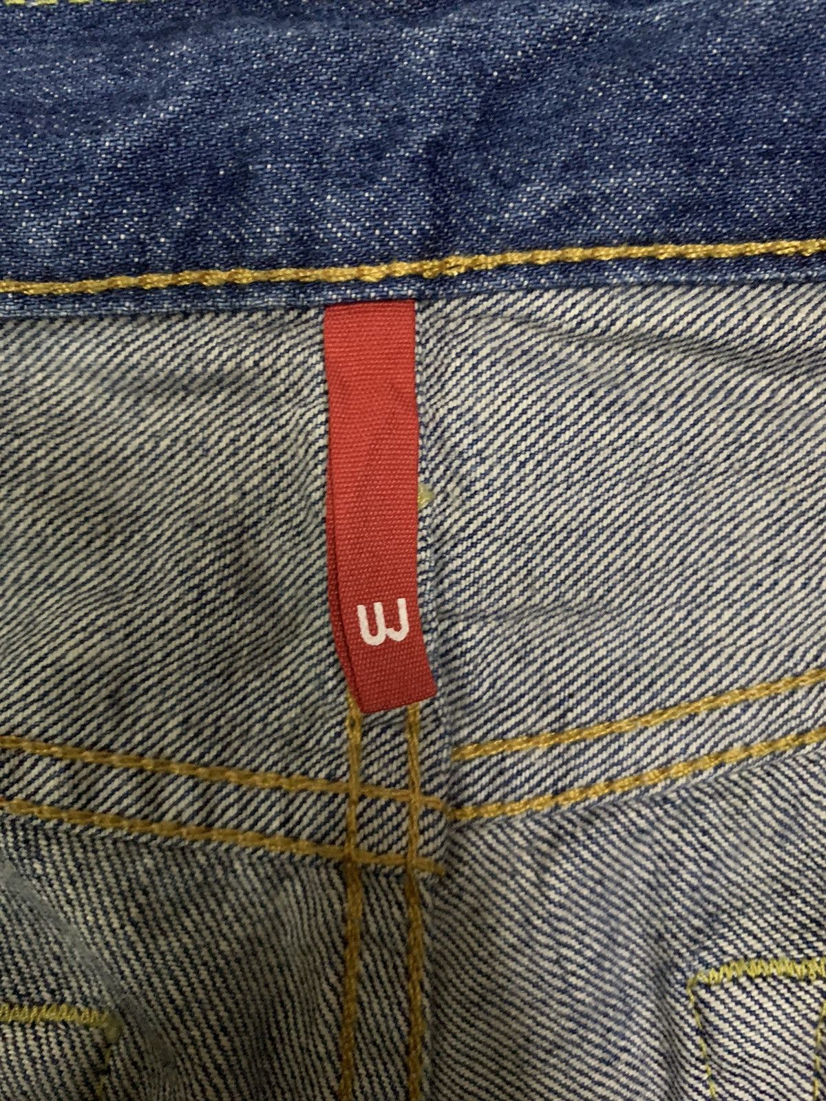 Jun Takahashi Vintage Uniqlo UJ S002 Blue Washed Distressed Grunge Jeans Size US 30 / EU 46 - 16 Thumbnail
