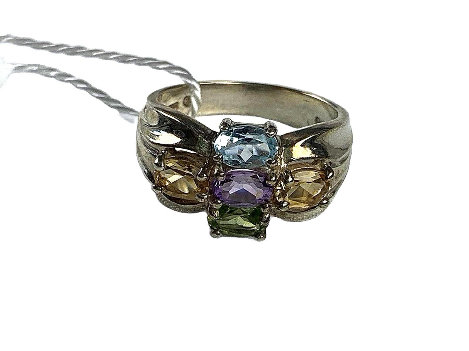 Other Pranda 925 Silver Topaz, Peridot, Citrine & Amethyst Ring Size ONE SIZE - 1 Thumbnail
