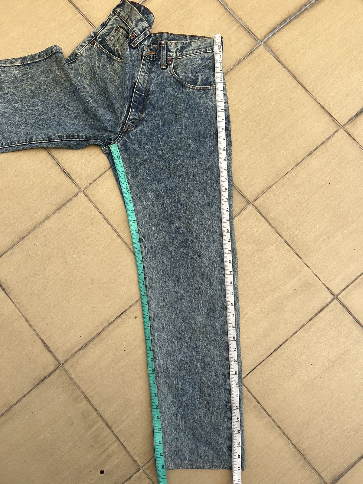 Levi's Vintage Clothing Vintage 1989 Levi’s 502 XX Big E Selvedge Denim Jeans Size US 32 / EU 48 - 5 Thumbnail