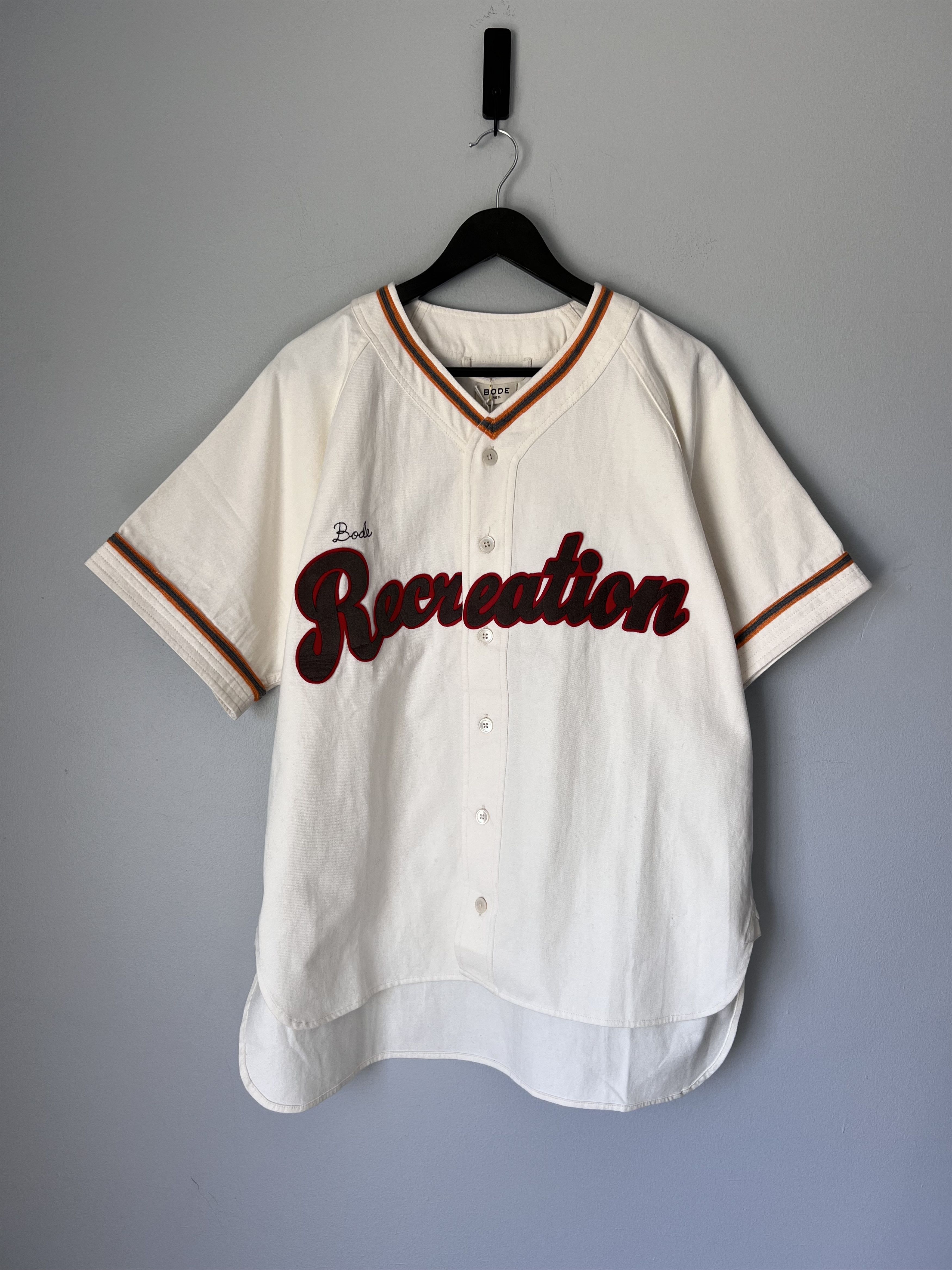 Bode Bode Baseball Shirt in White Size US L / EU 52-54 / 3 - 1 Thumbnail