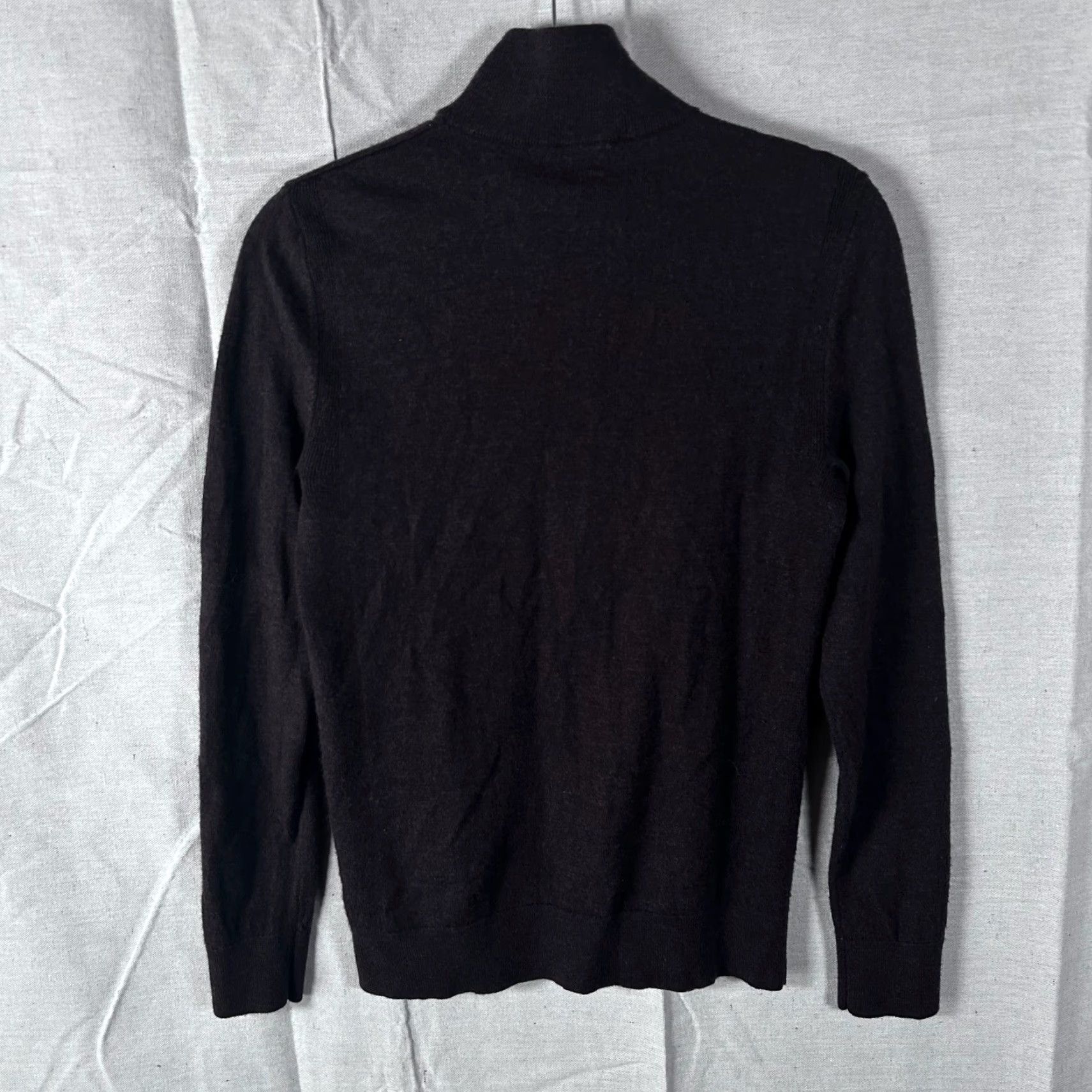 Express Express Mens Small Brown 100% Merino Wool Quarter Zip Pullover Sweater Conscious Size US S / EU 44-46 / 1 - 4 Thumbnail