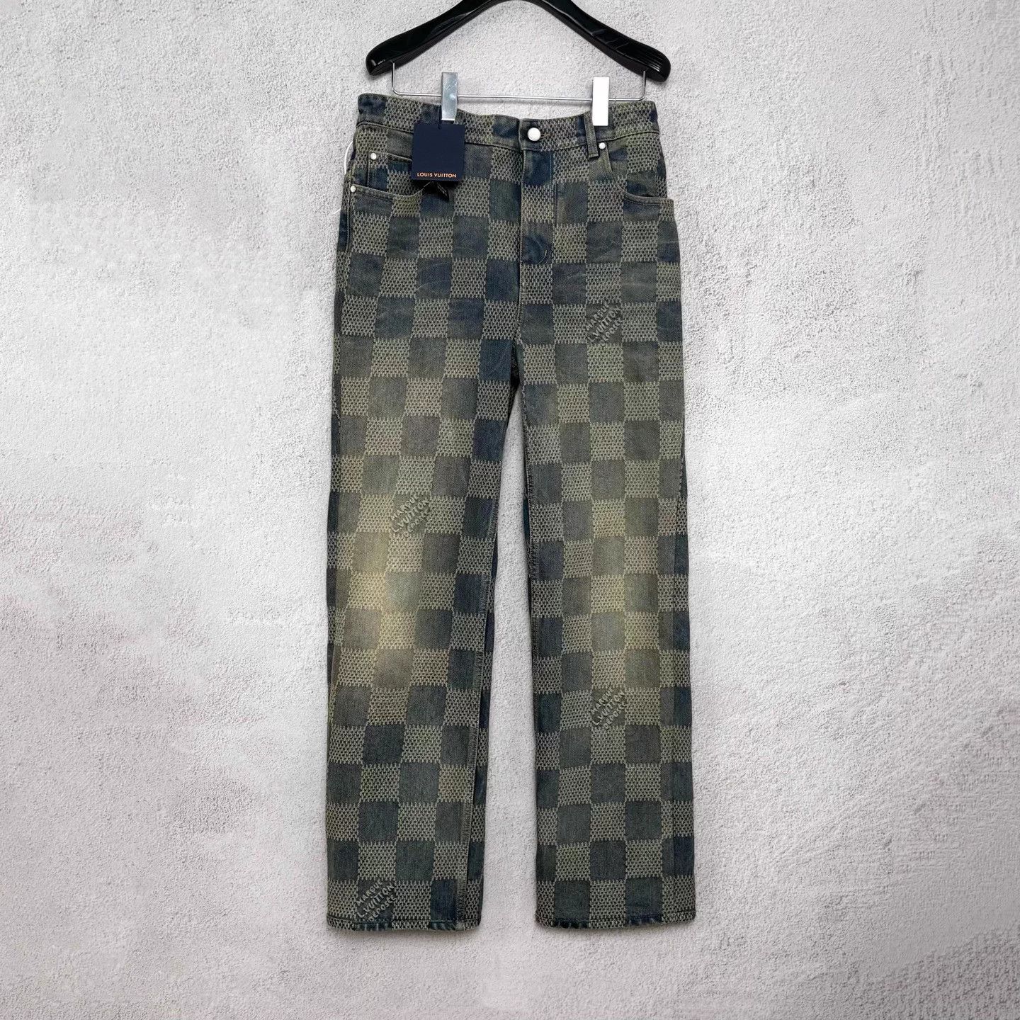 Louis Vuitton Louis Vuitton Pharrell Damier Check Denim Jeans 30 Size US 30 / EU 46 - 1 Thumbnail