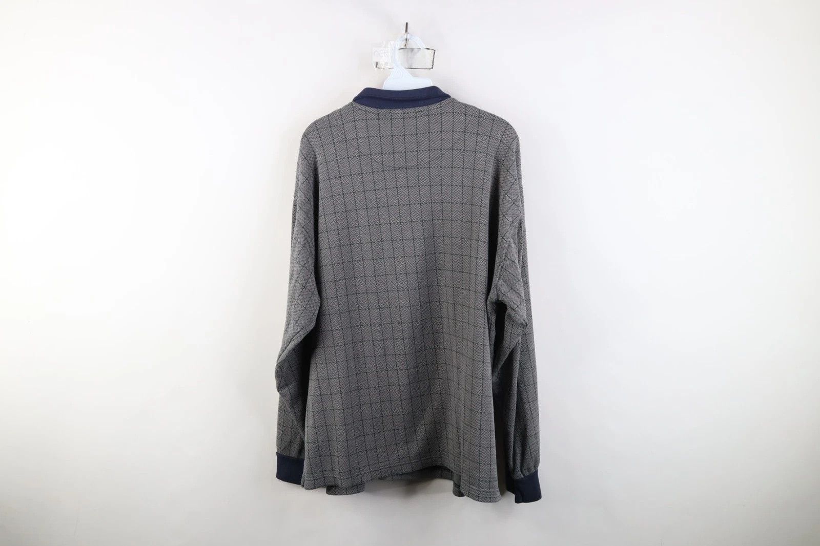 Vintage Vintage 90s Streetwear Knit Long Sleeve Rugby Polo Shirt Size US XXL / EU 58 / 5 - 9 Thumbnail