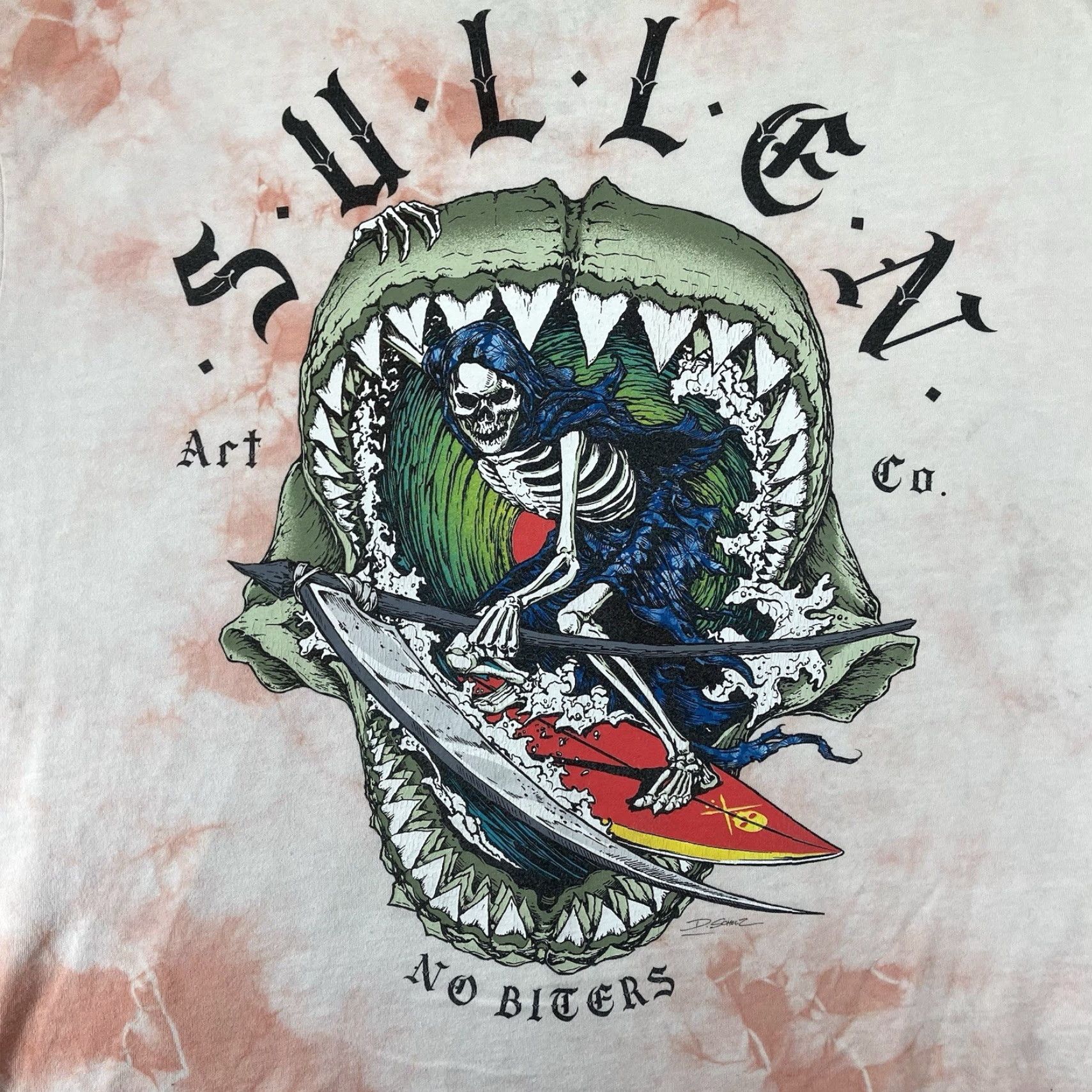 Vintage Sullen Men's 2XL Storm Riders Short Sleeve Premium T Shirt Tattoo Reaper Surfing Size US XXL / EU 58 / 5 - 3 Thumbnail