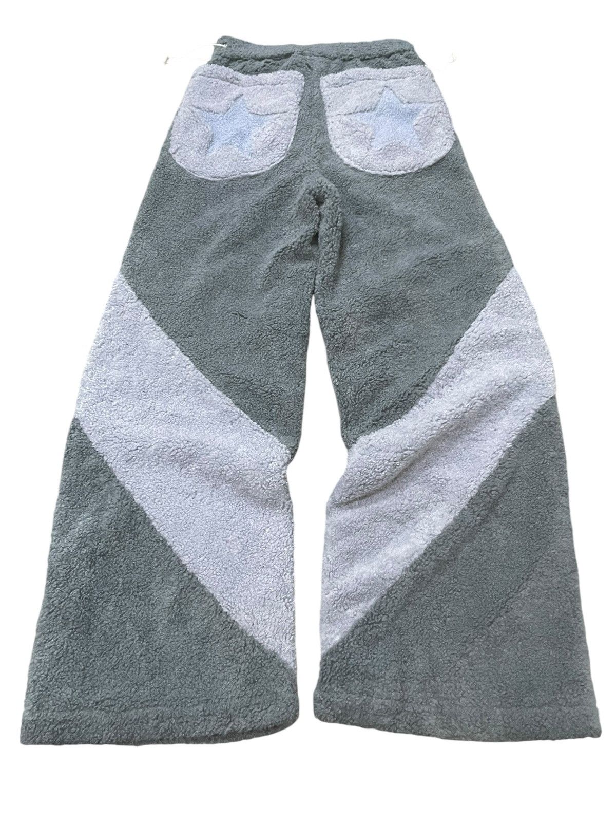Hysteric Glamour × Japanese Brand Vaprart Japan Panelled Heavy Fleece Wide Leg Baggy Pants Size US 29 - 2 Thumbnail