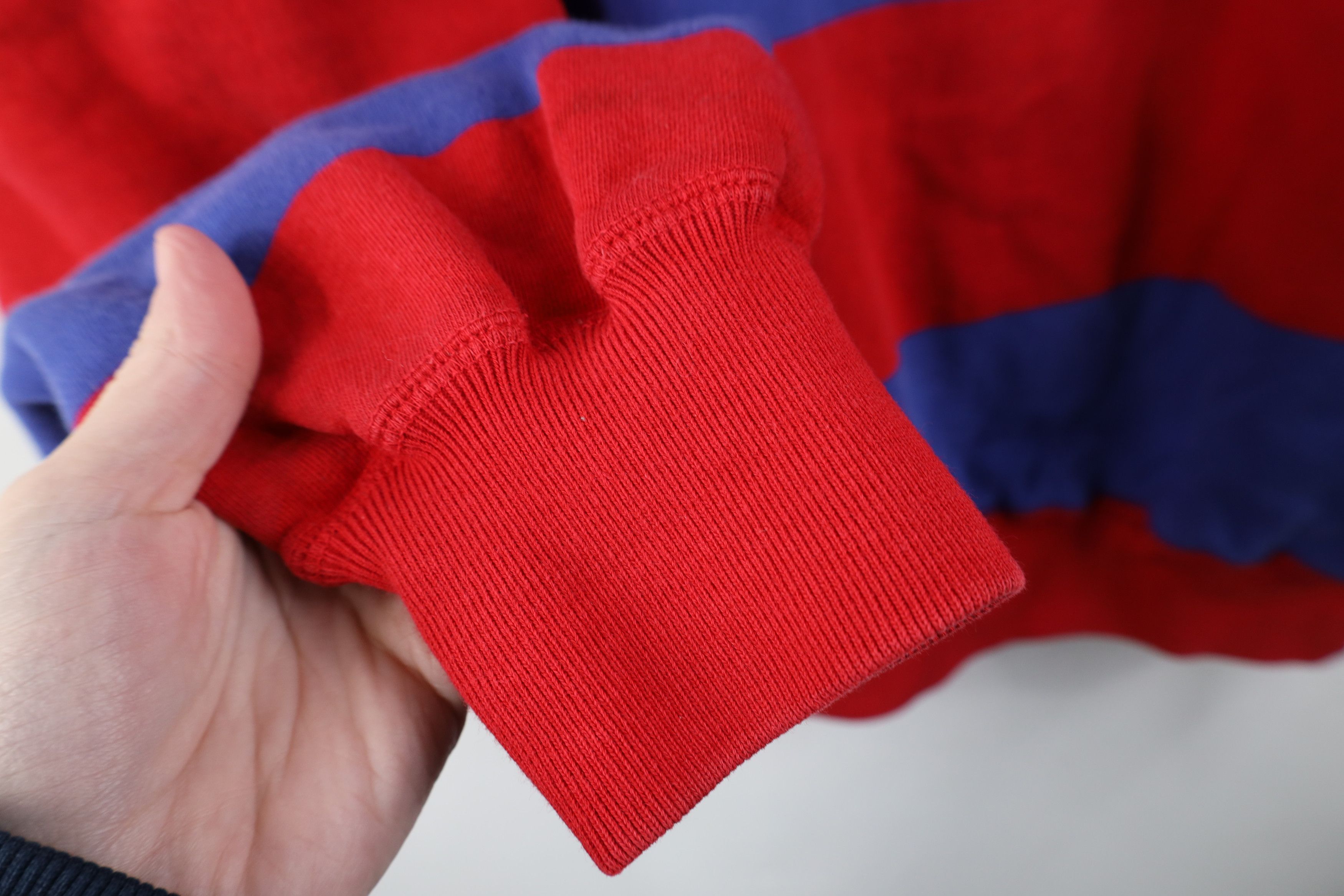 Polo Ralph Lauren Vintage 90s Ralph Lauren Striped 1/4 Half Zip Sweatshirt Size US M / EU 48-50 / 2 - 10 Thumbnail