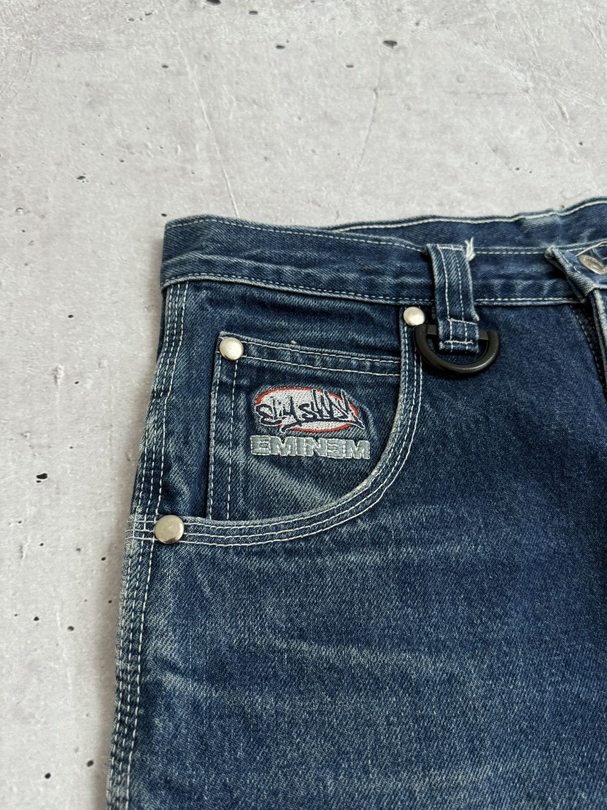 Eminem Vintage 90s Eminem Slim Shady Jnco Style Rap Baggy Jeans Y2K Size US 30 / EU 46 - 6 Thumbnail