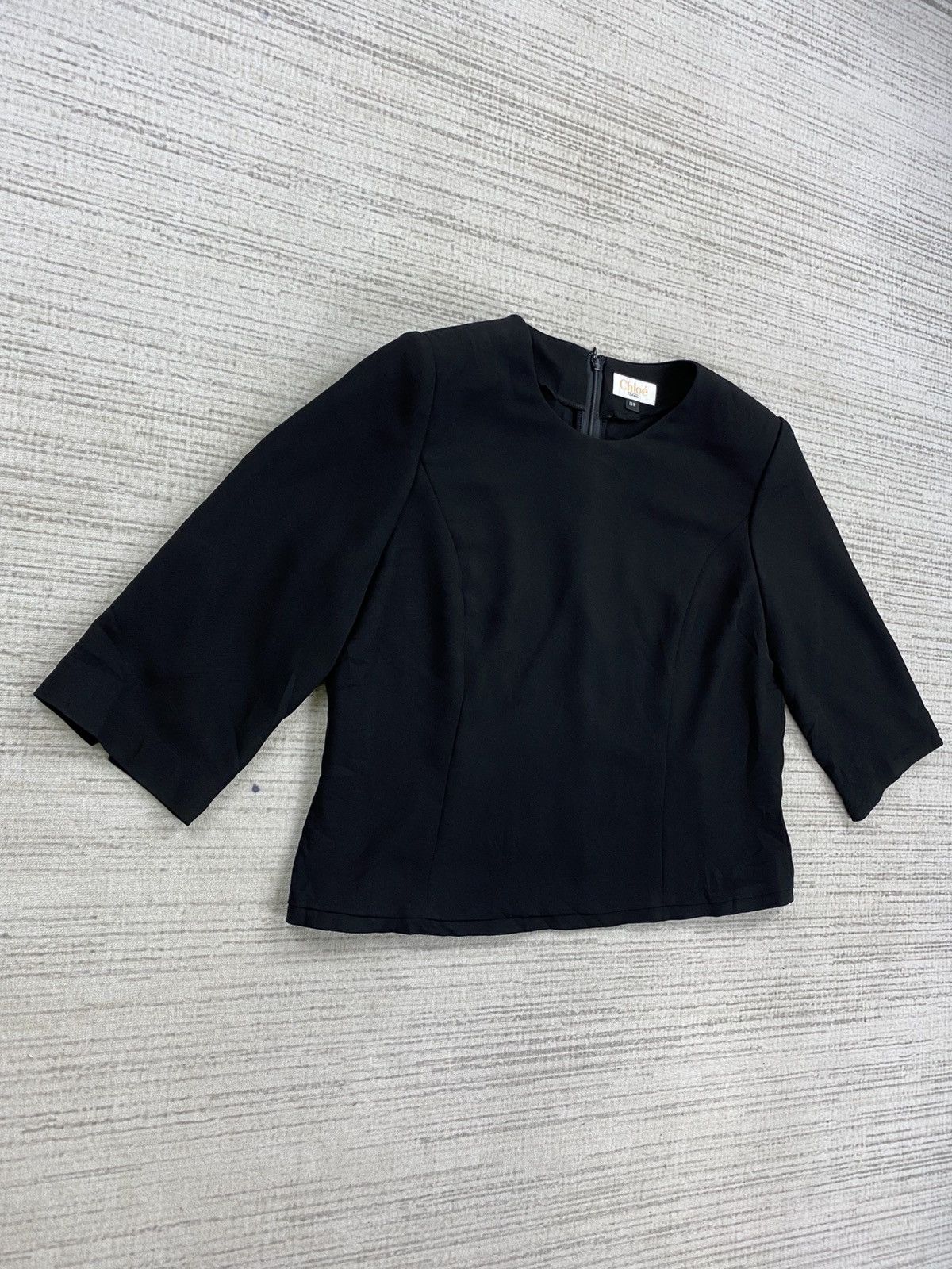 Chloe × Vintage Vintage Chloe Cropped Blouse Size M / US 6-8 / IT 42-44 - 3 Thumbnail